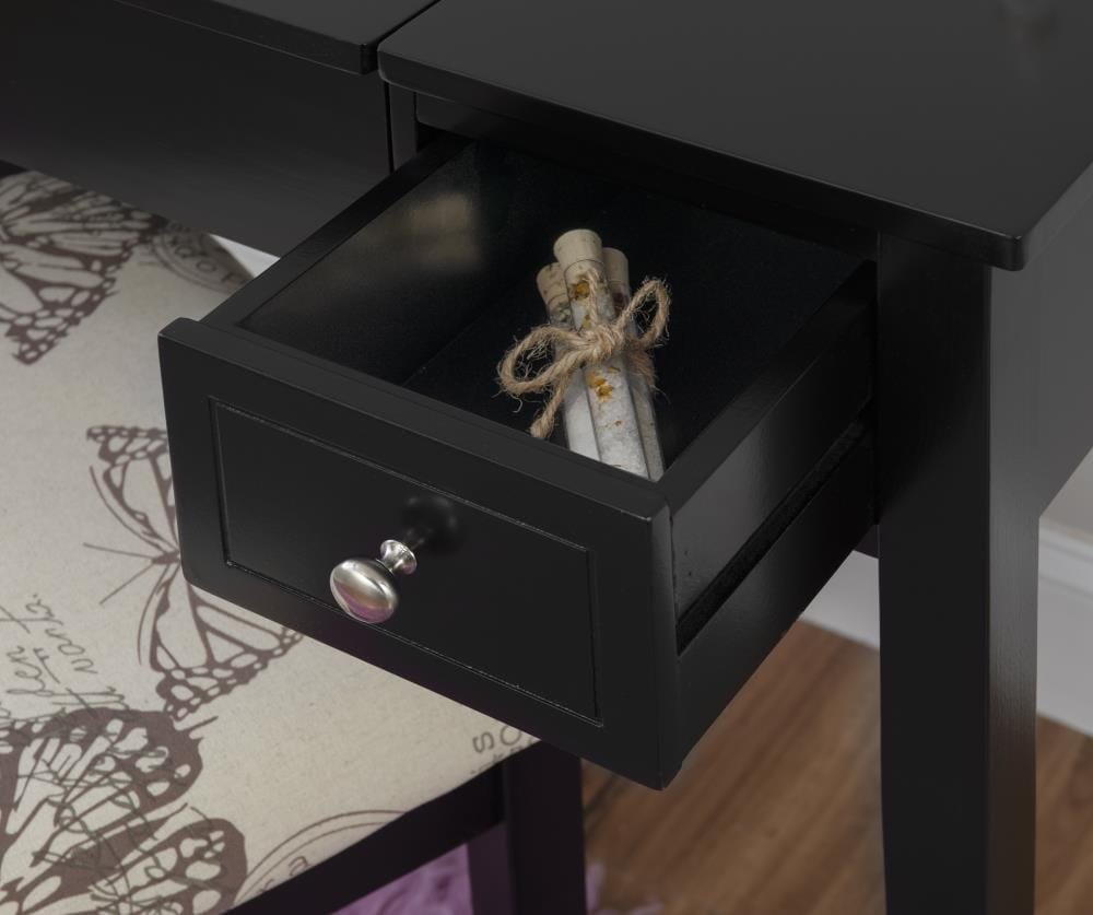 Linon 98135BLKX-01-KD-U Bedroom-Vanities - View #14