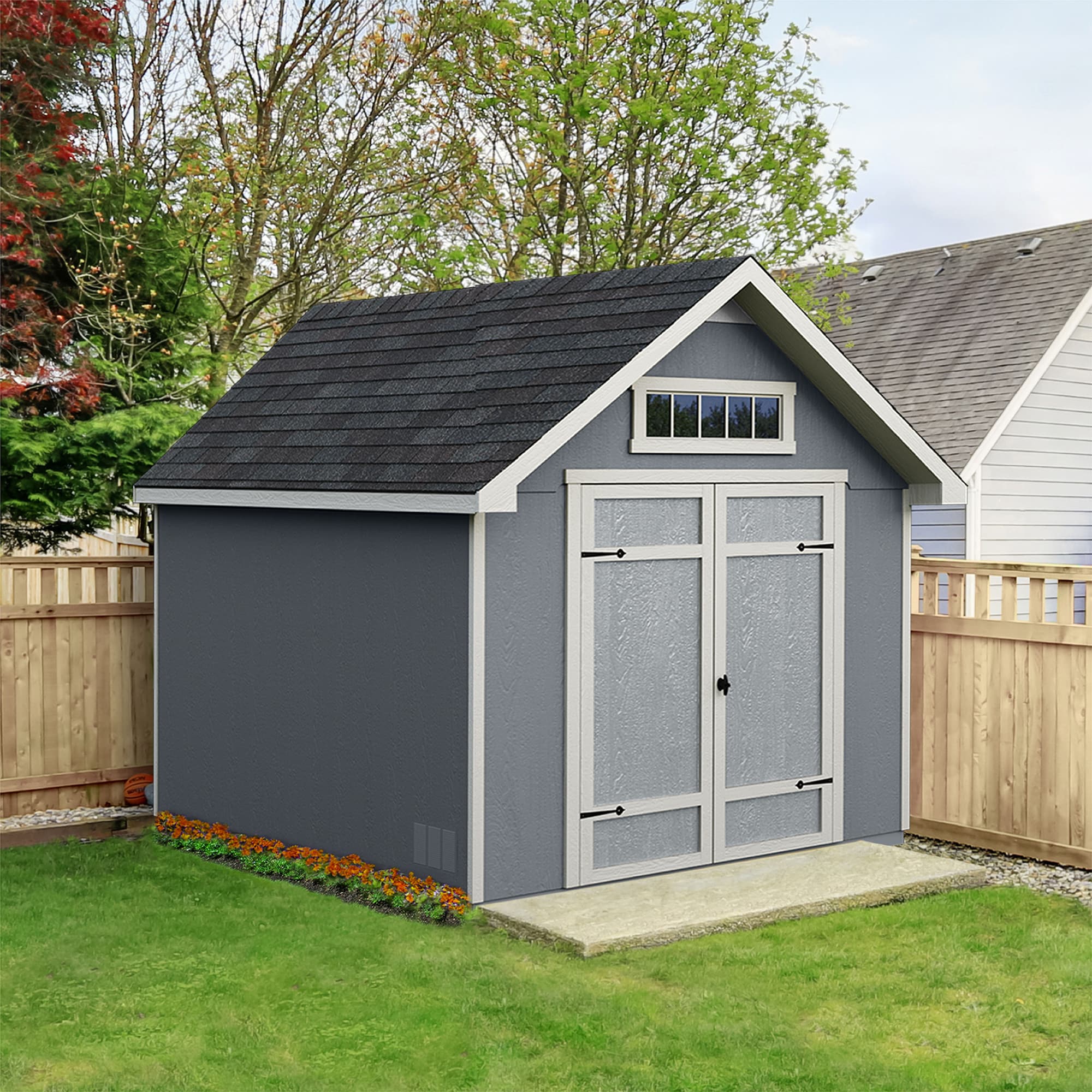 Heartland Rockport 10-ft x 12-ft Gable Style Wood Outdoor Storage Shed with 1 Windows 1 Doors