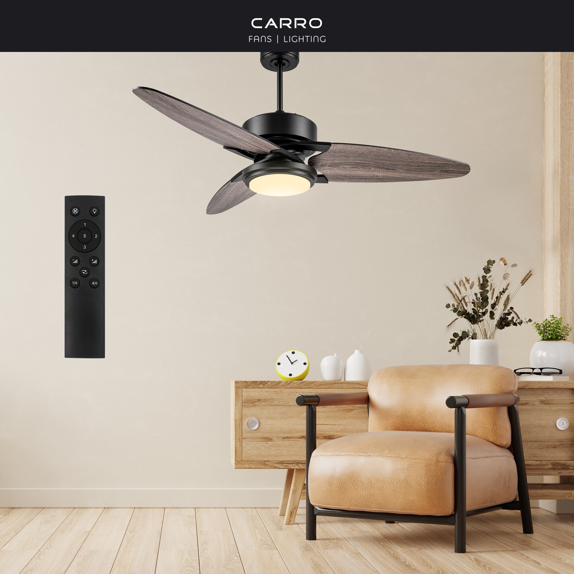 CARRO USA LDC523B-L12-BS-1 Ceiling-Fans - View #3