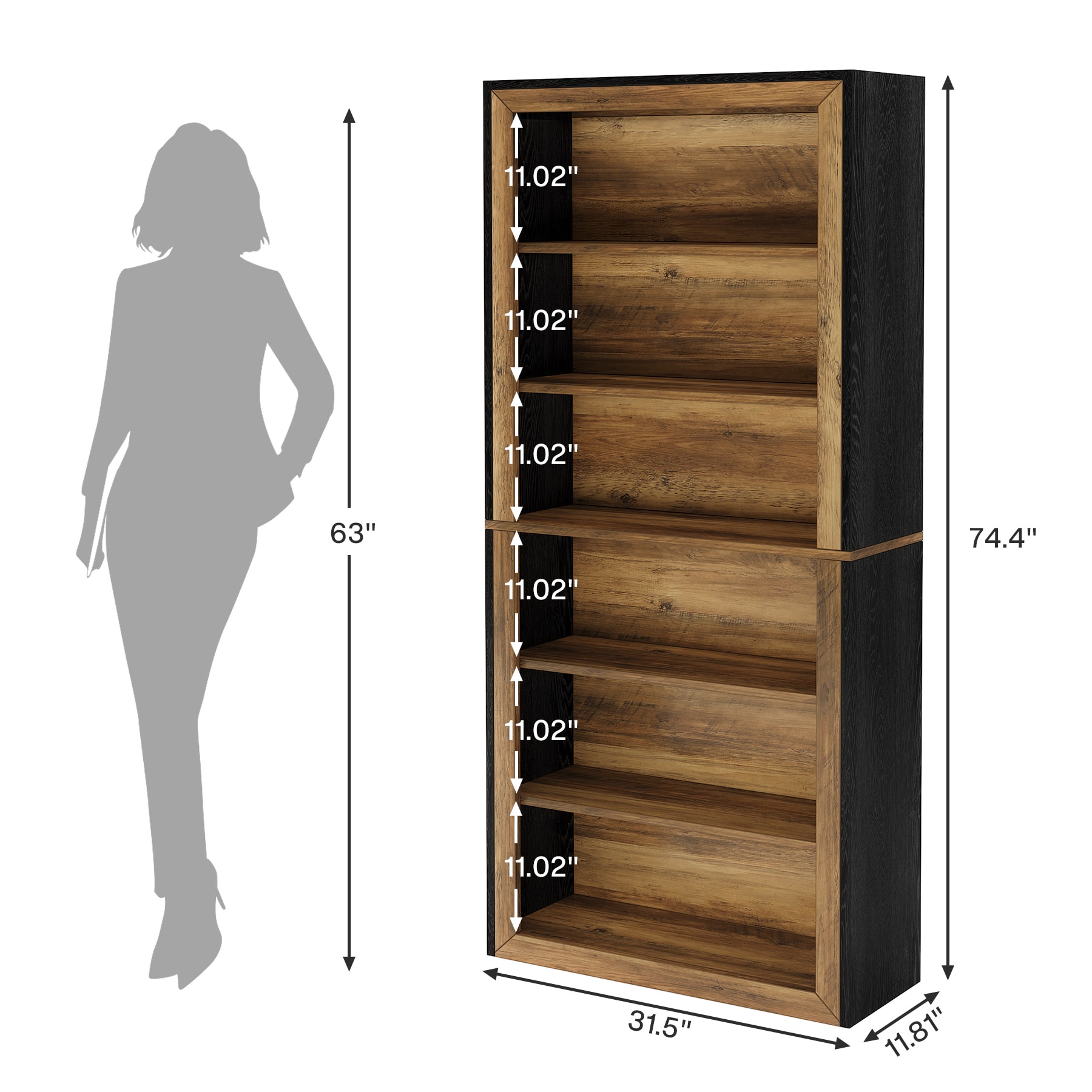 Tribesigns HOGA-JW0501 bookcases - View #6