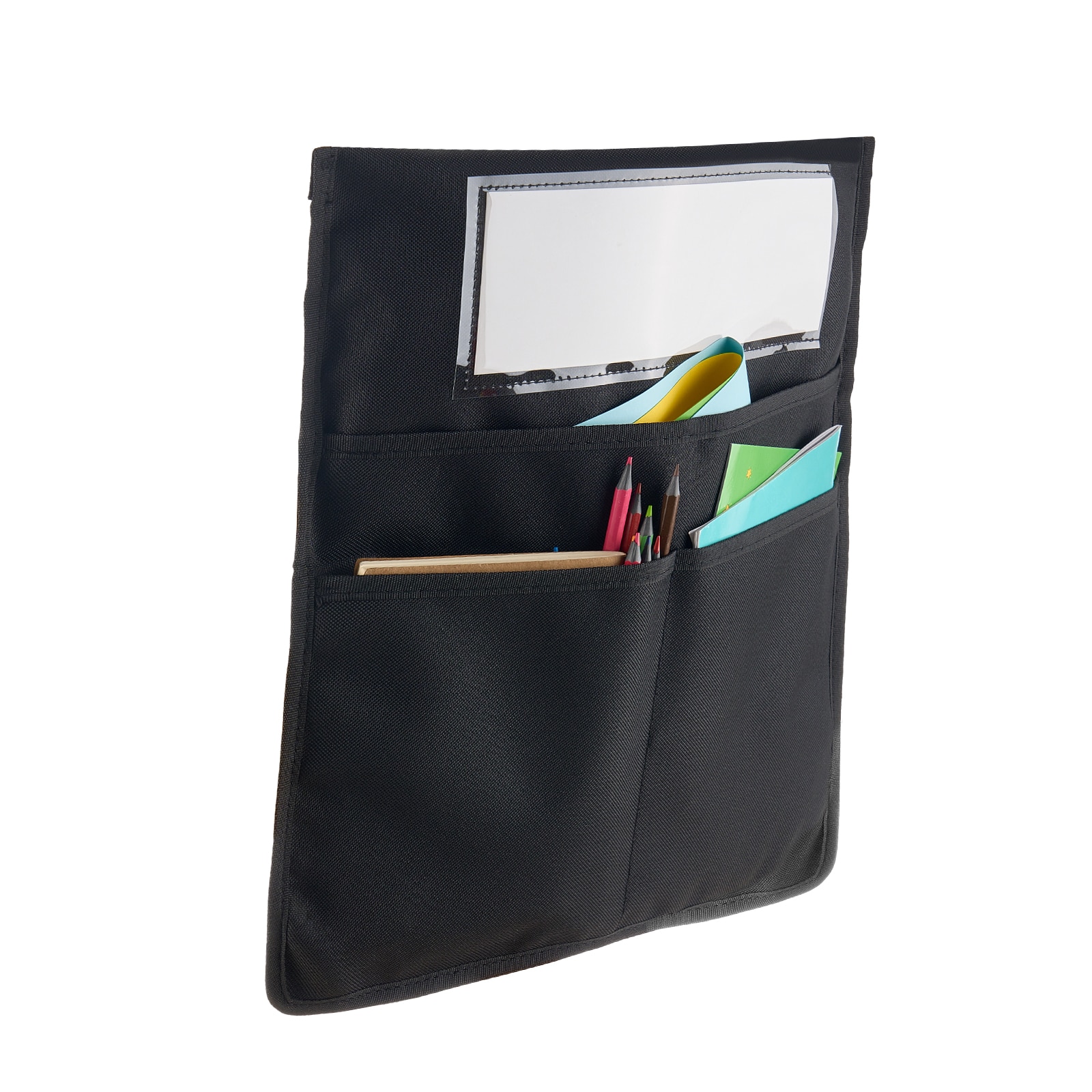 VEVOR Chair Pockets for Classroom 12 Pack 18 x 20 Inches Chairback Buddy Pocket with Name Tag Back of Chair Organizer for Kids in Classroom Kindergarten School and Home Black #SCYHSNHS18YC10389V0