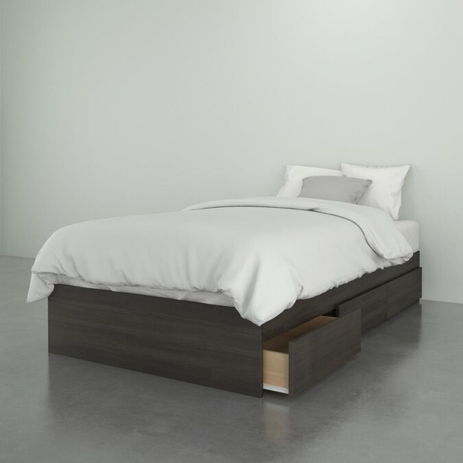 Nexera Ebony Laminate Twin Bed Frame, How Much Does A Twin Bed Frame Cost