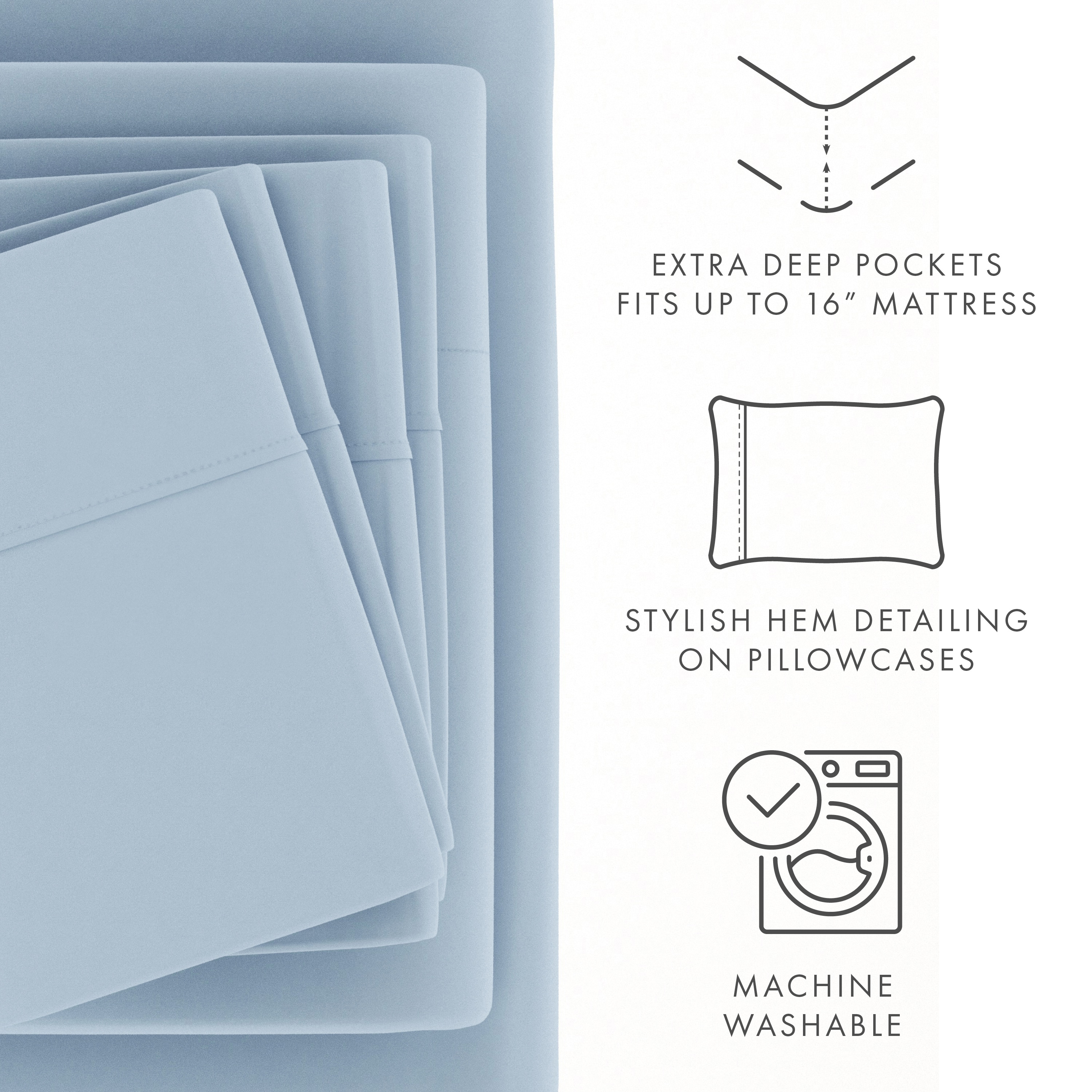 Ienjoy Home IH-6PC-CK-LB Sheet-Sets - View #5