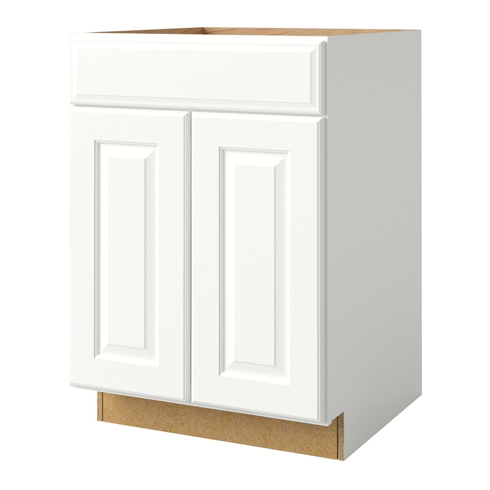 allen + roth 25260TS Tilson 24-in W x 34.5-in H x 24-in D Linen Sink Base Fully assembled Cabinet (Raised Panel Square)