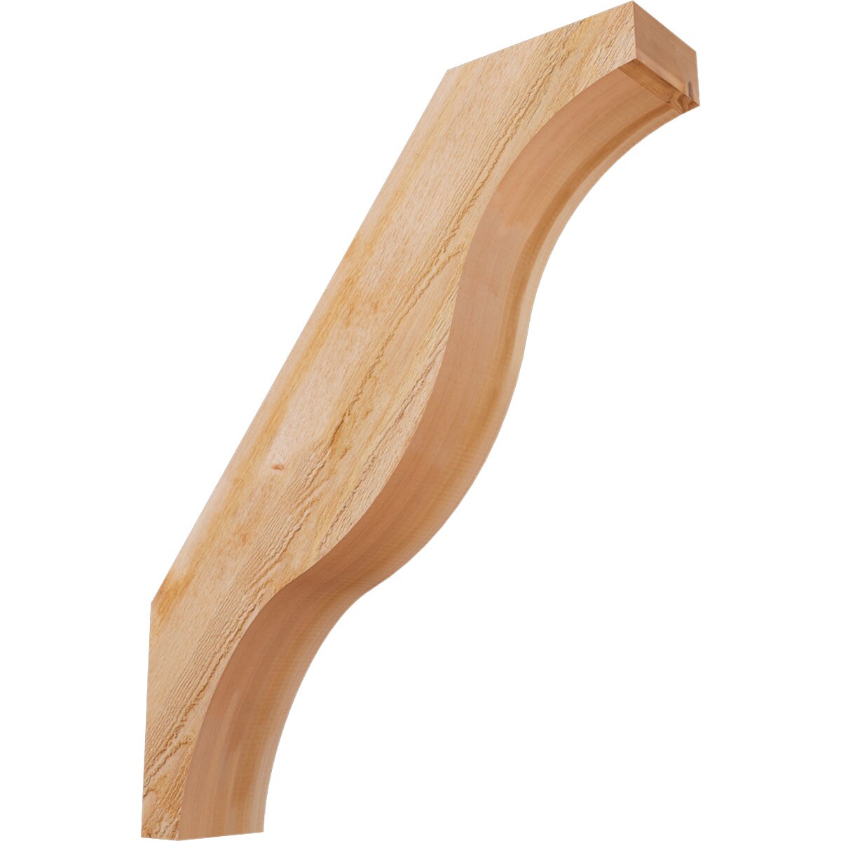 Ekena Millwork BRC06X30X36FST00RWR 6-in x 30-in x 36-in Western Red Cedar Unfinished Wood Funston Rough Sawn Knee Brace