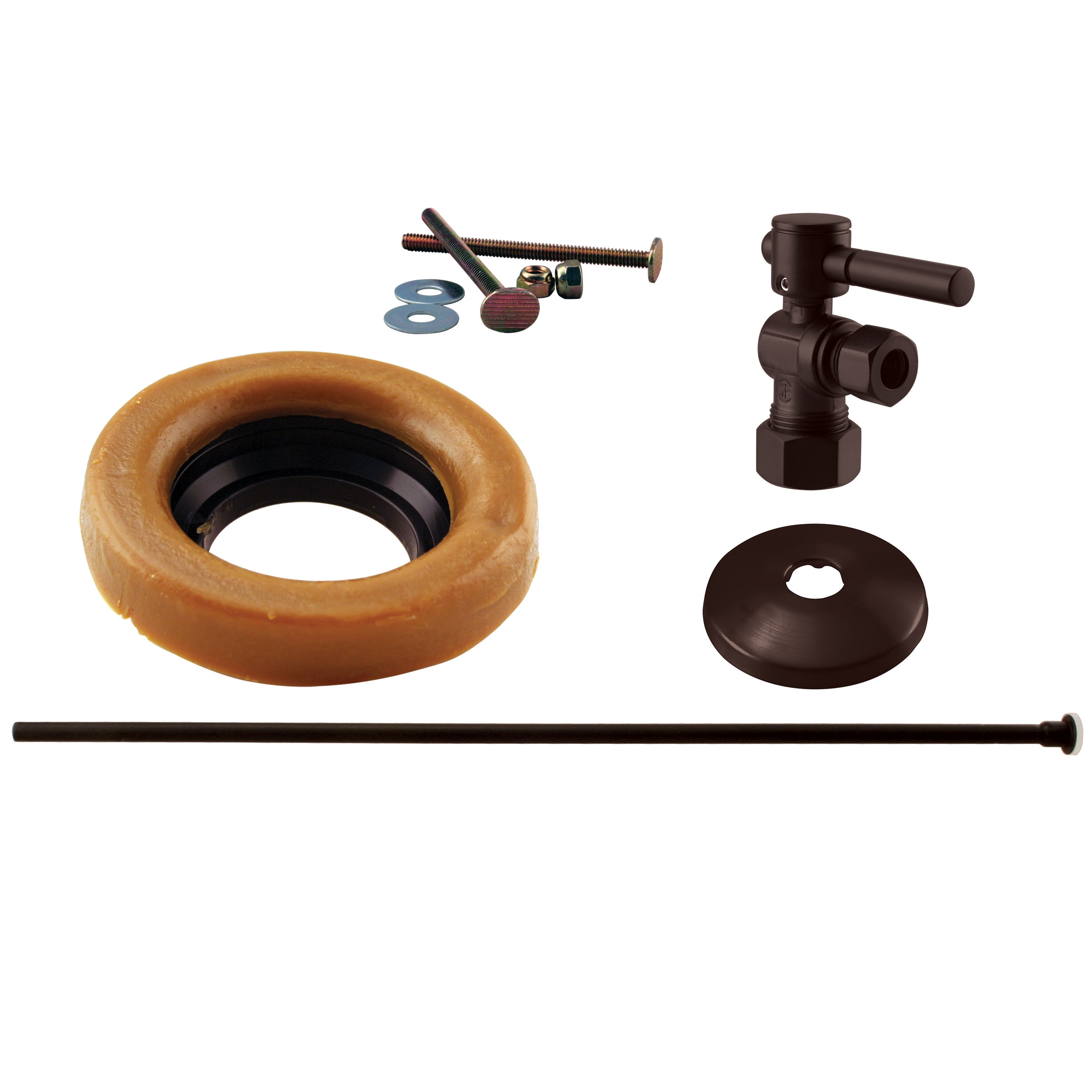 WESTBRASS D1614TBL-12 Oil Rubbed Bronze Toilet assembly kit