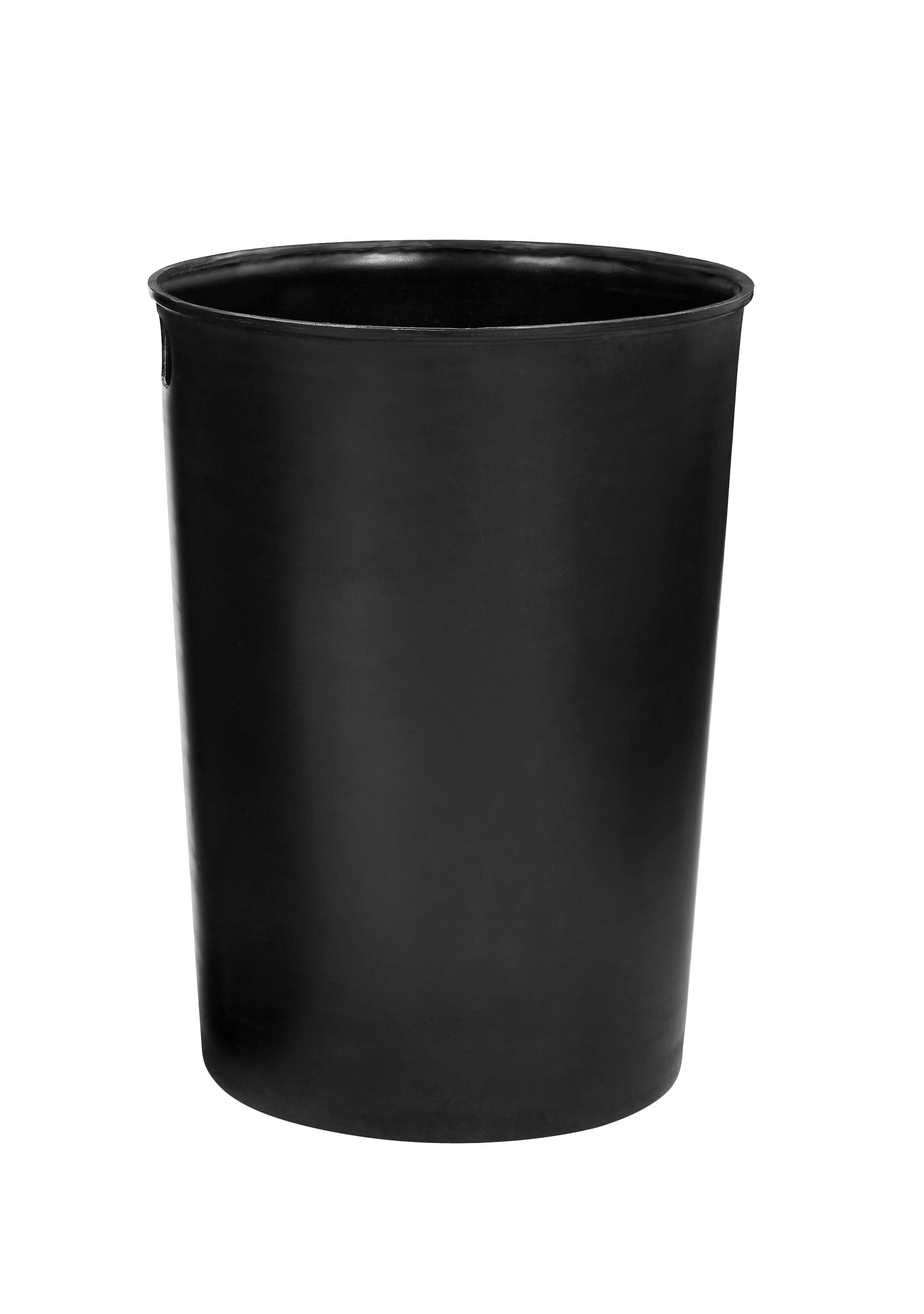 Alpine Industries - Liner 32.5 Gallon Black Plastic Indoor/Outdoor Kitchen Detached Lid Trash Can