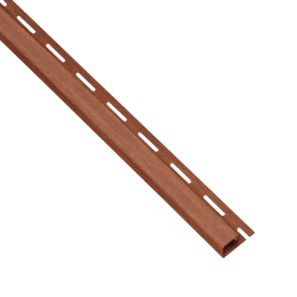 Georgia-Pacific 137411B Vinyl Siding Trim J-channel Redwood 0.625-in x 150-in