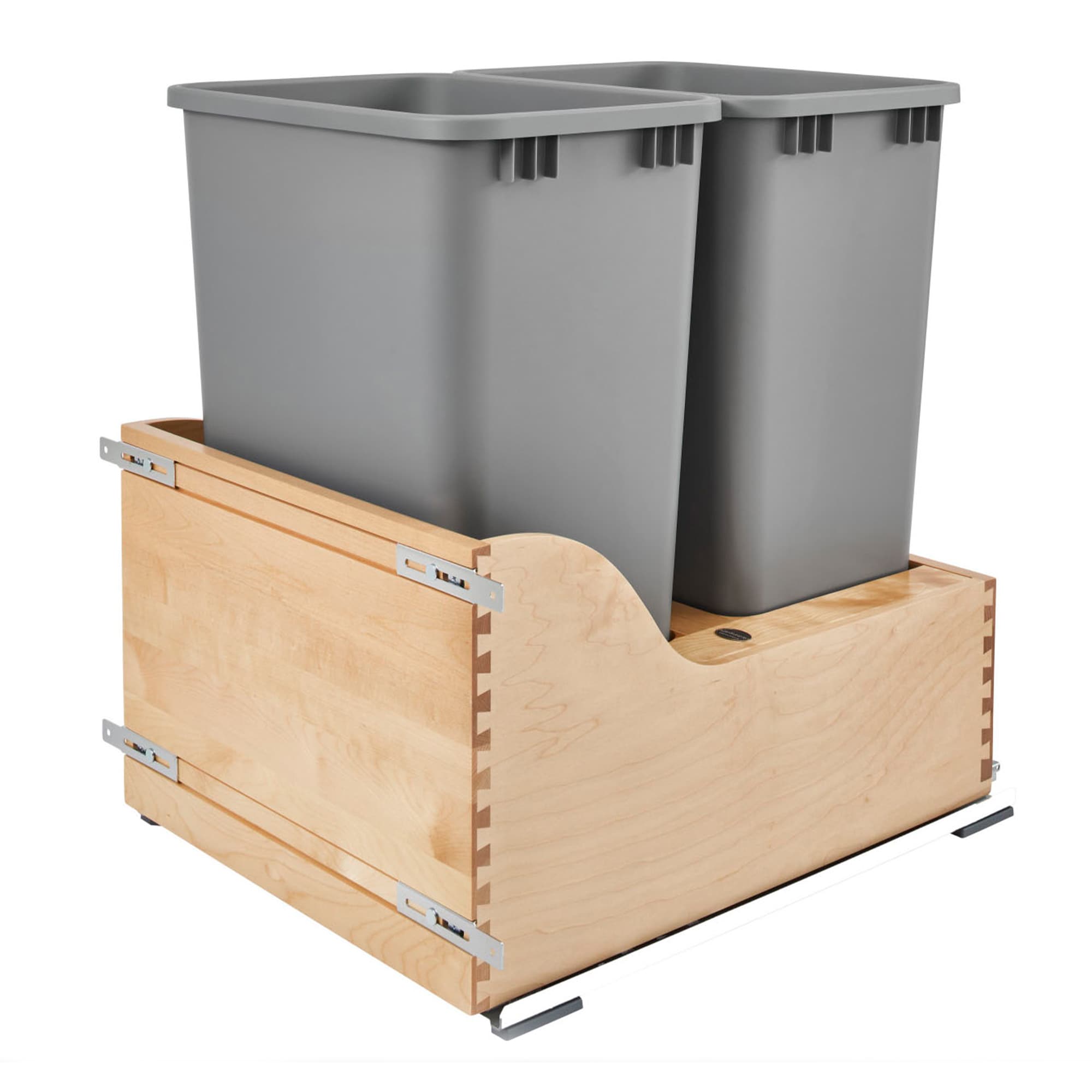 Rev-A-Shelf Food Storage Container Organizer Soft Close, Natural 