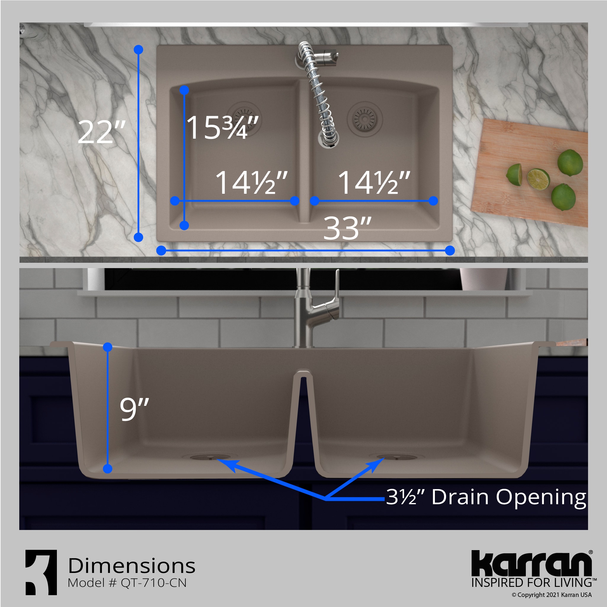 Karran QT-710-CN Kitchen-Sinks - View #8