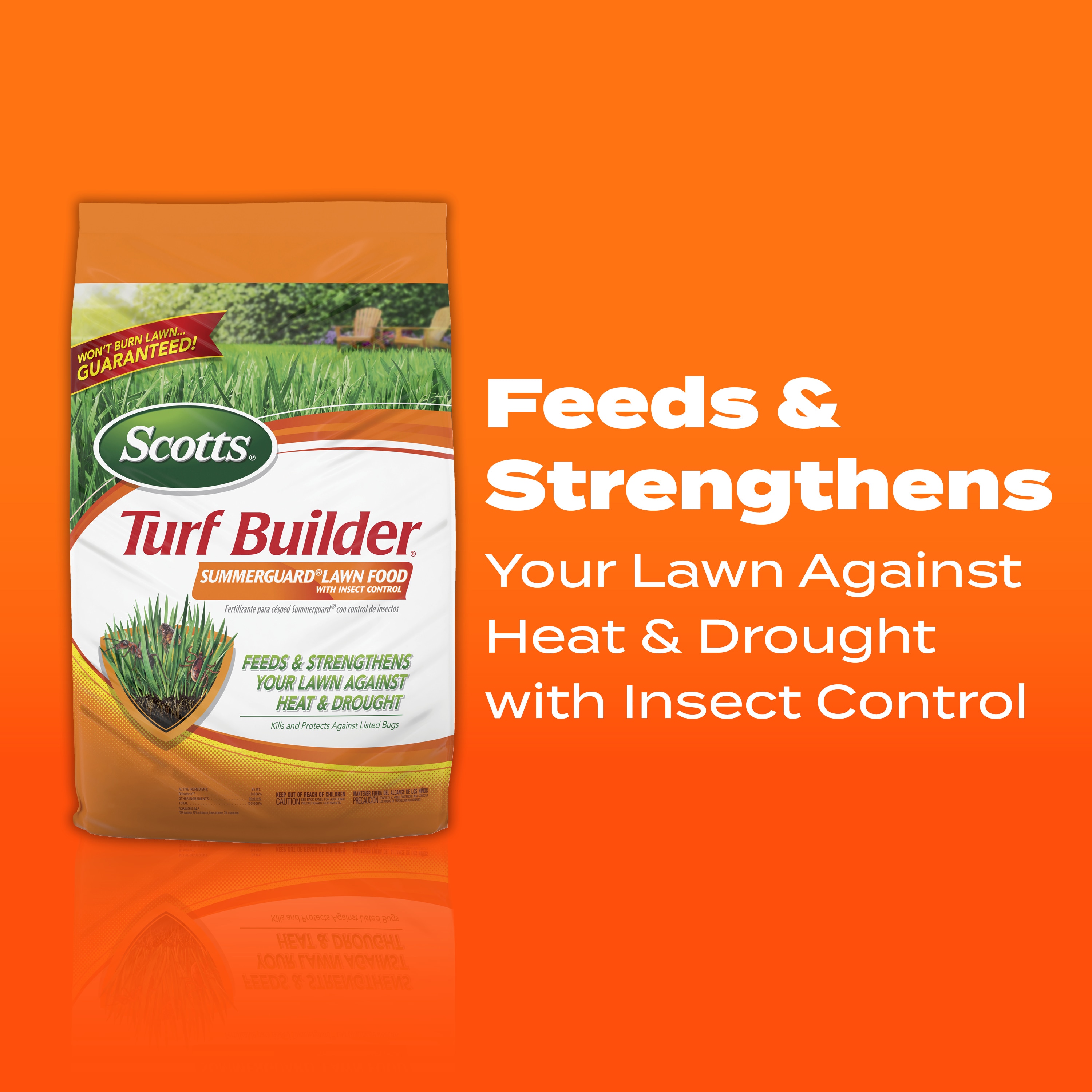 Scotts Turf Builder SummerGuard Lawn Food 13.35-lb 5000-sq ft 20-0-8 All-purpose Insect Control Fertilizer