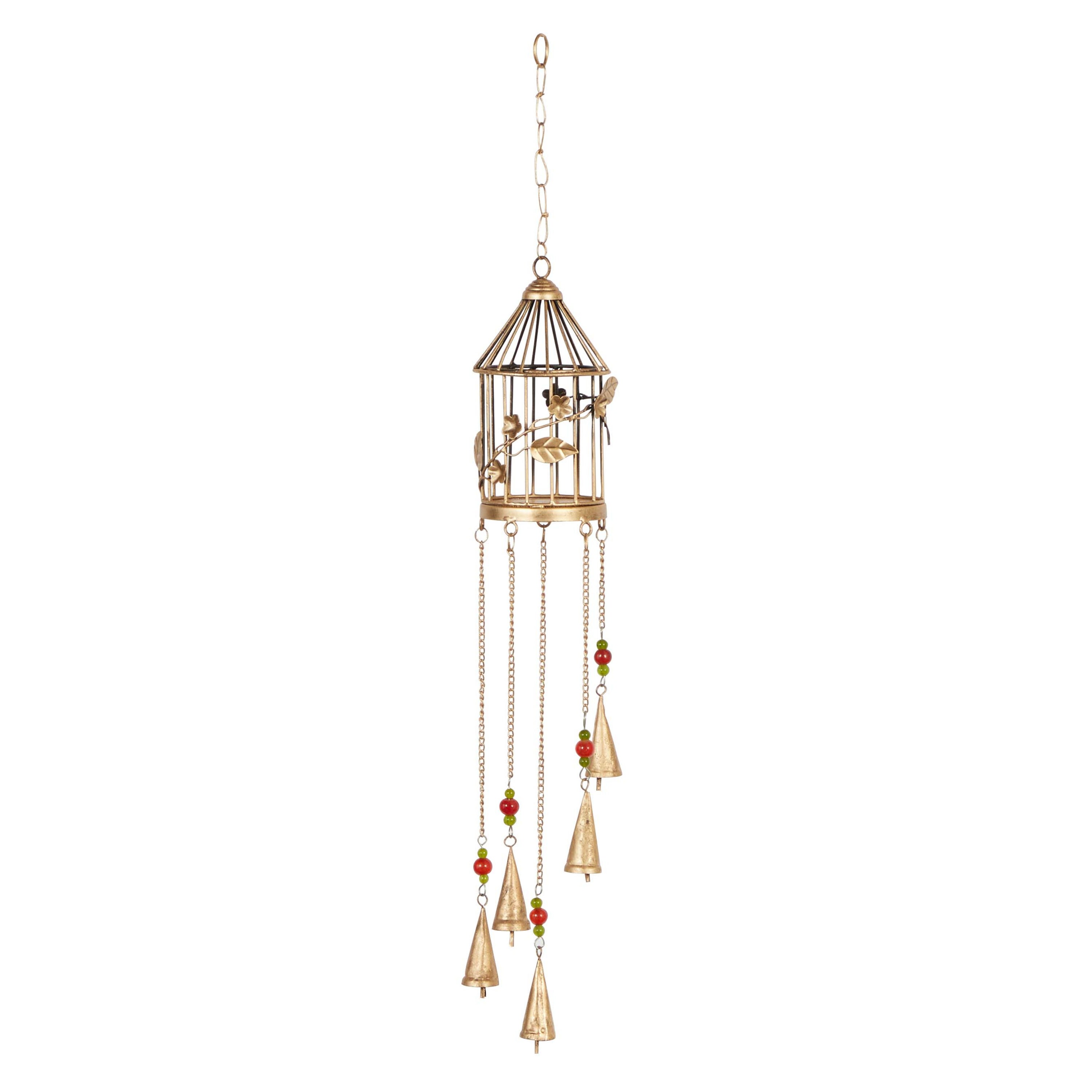 Grayson Lane 62992 32.5-Inches Gold Metal Bell Wind Chime