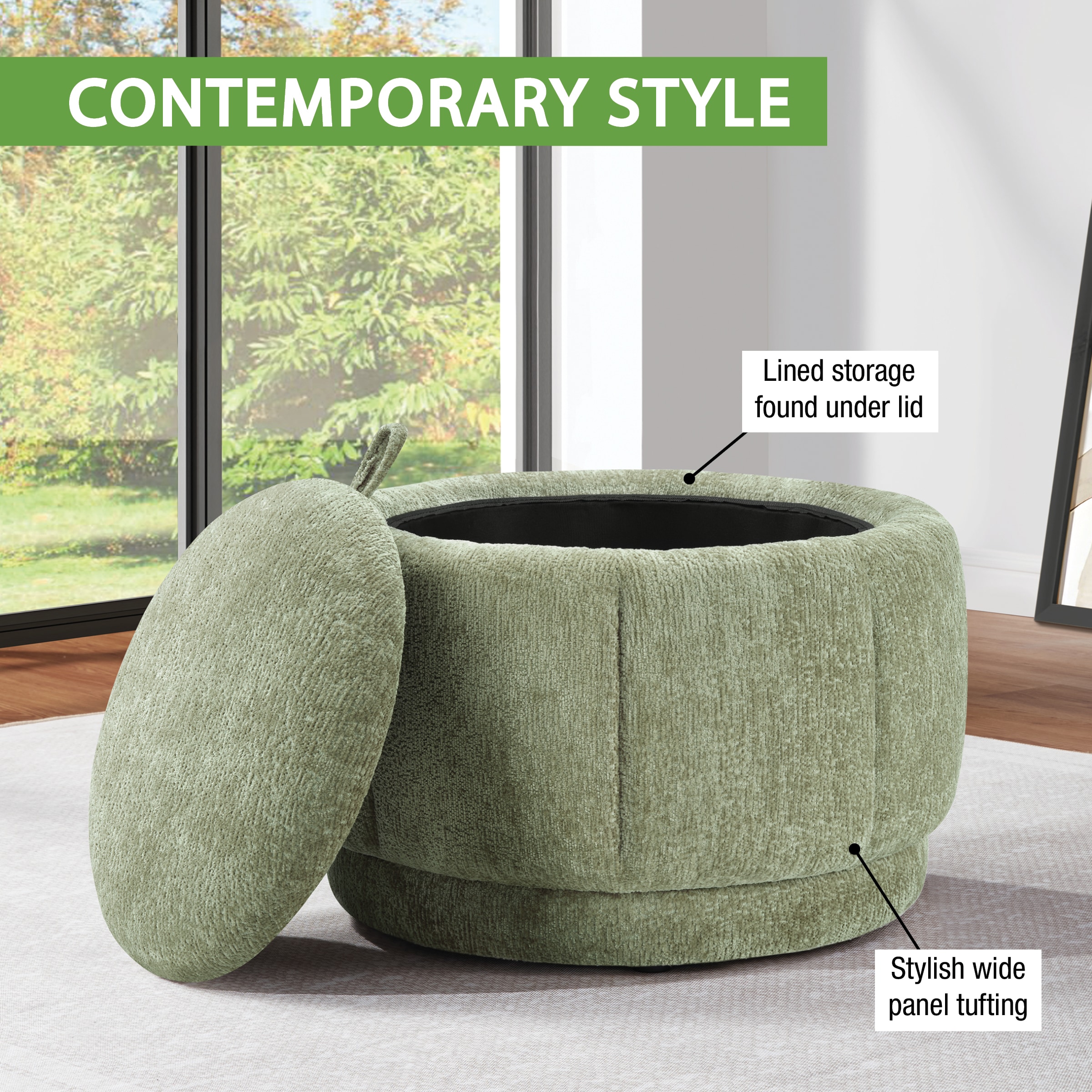 OSP Home Furnishings LAD-R56 Indoor-Ottomans - View #7