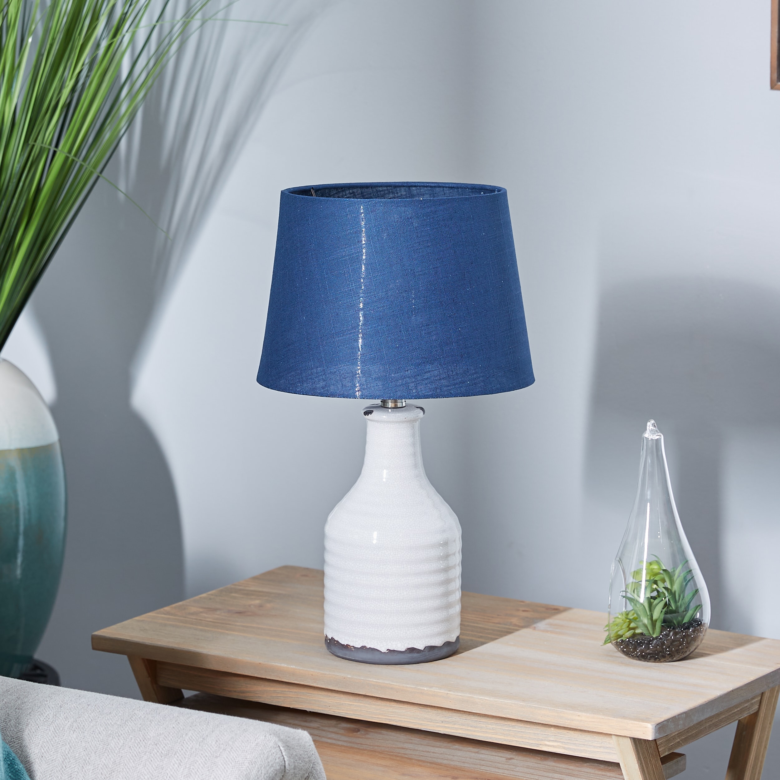 Navy blue lamp store shade ikea