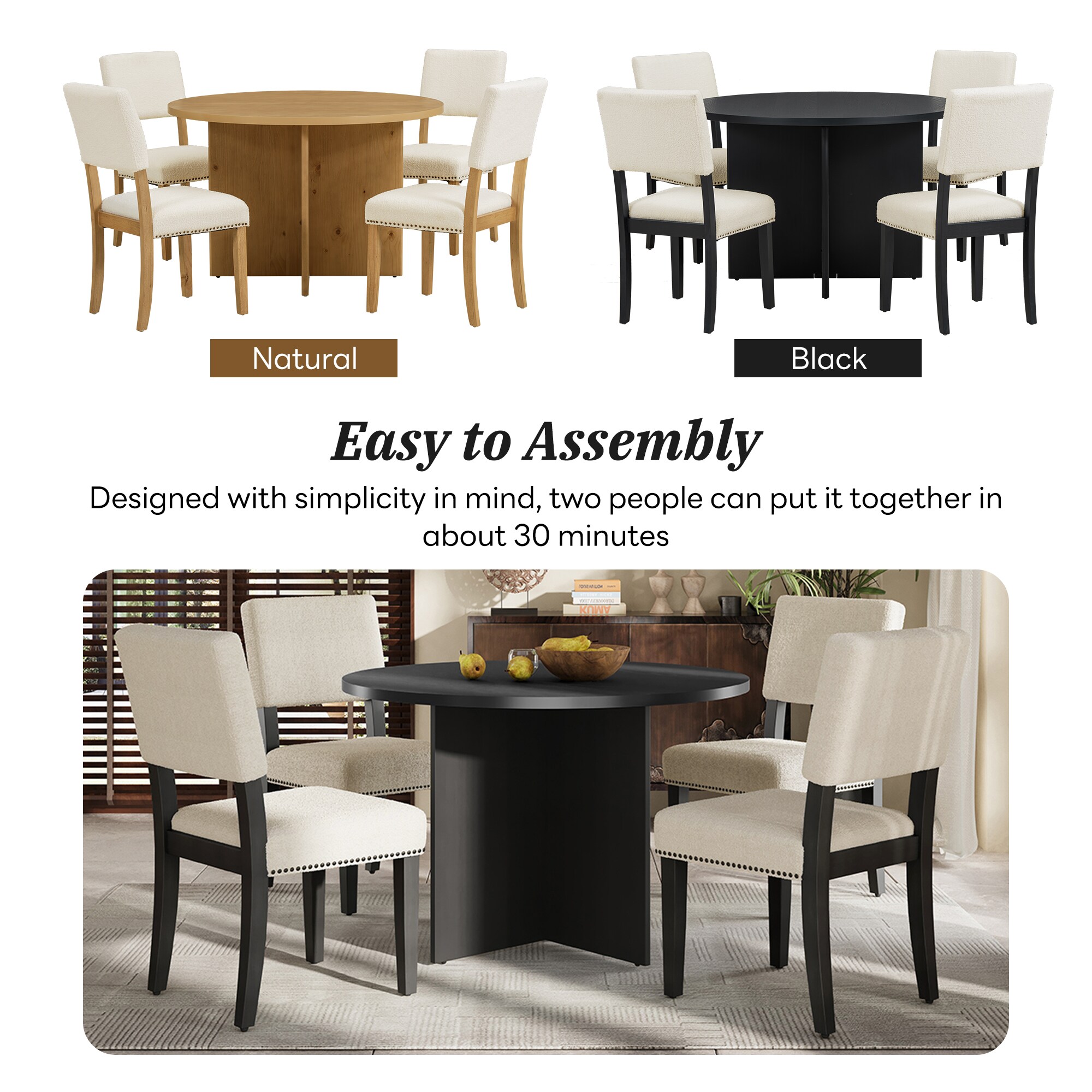 JIMSMAISON JMTMDTS19B Dining-Sets - View #10