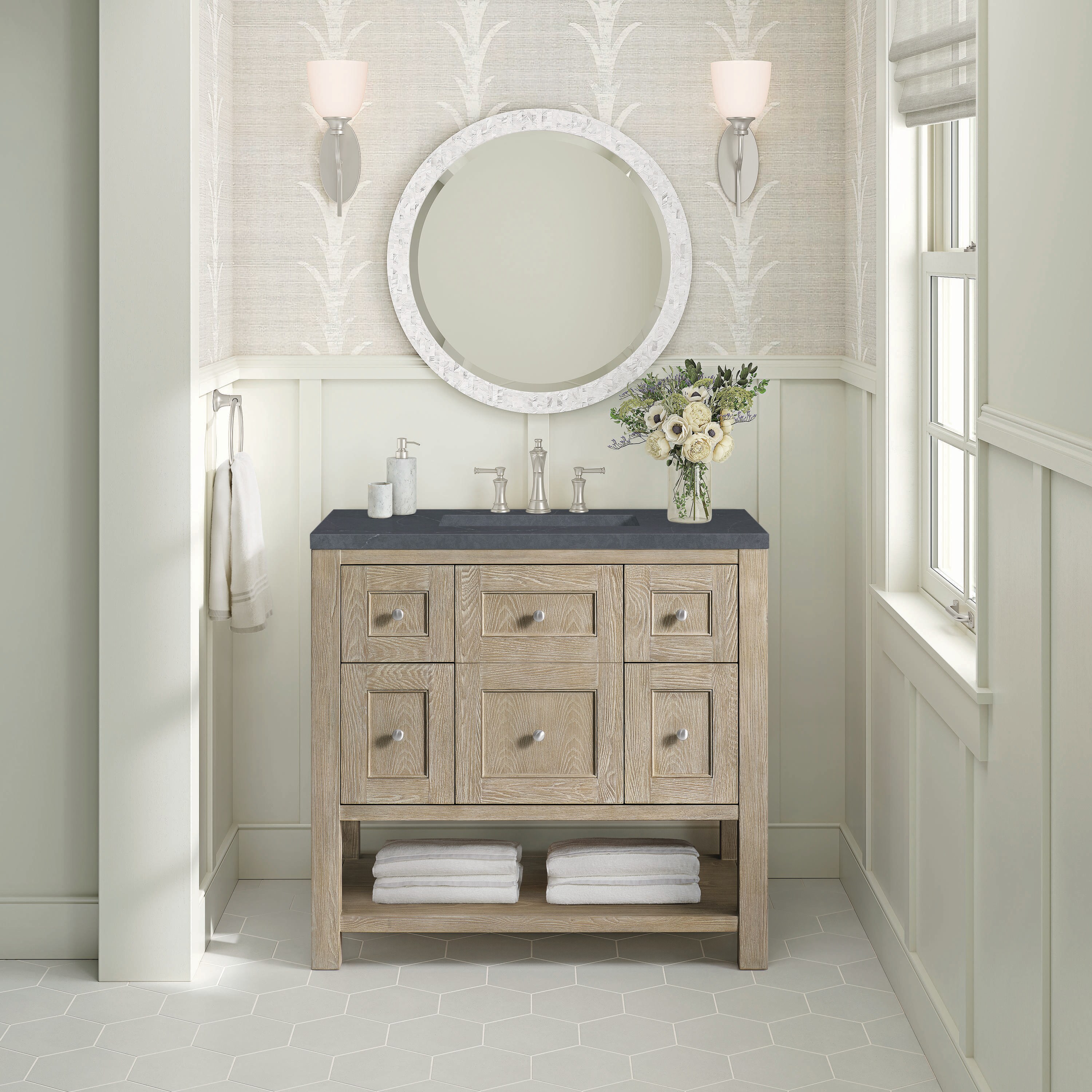 James Martin Vanities 330-V36-WWO-3CSP Bath-Vanity-Combo - View #2
