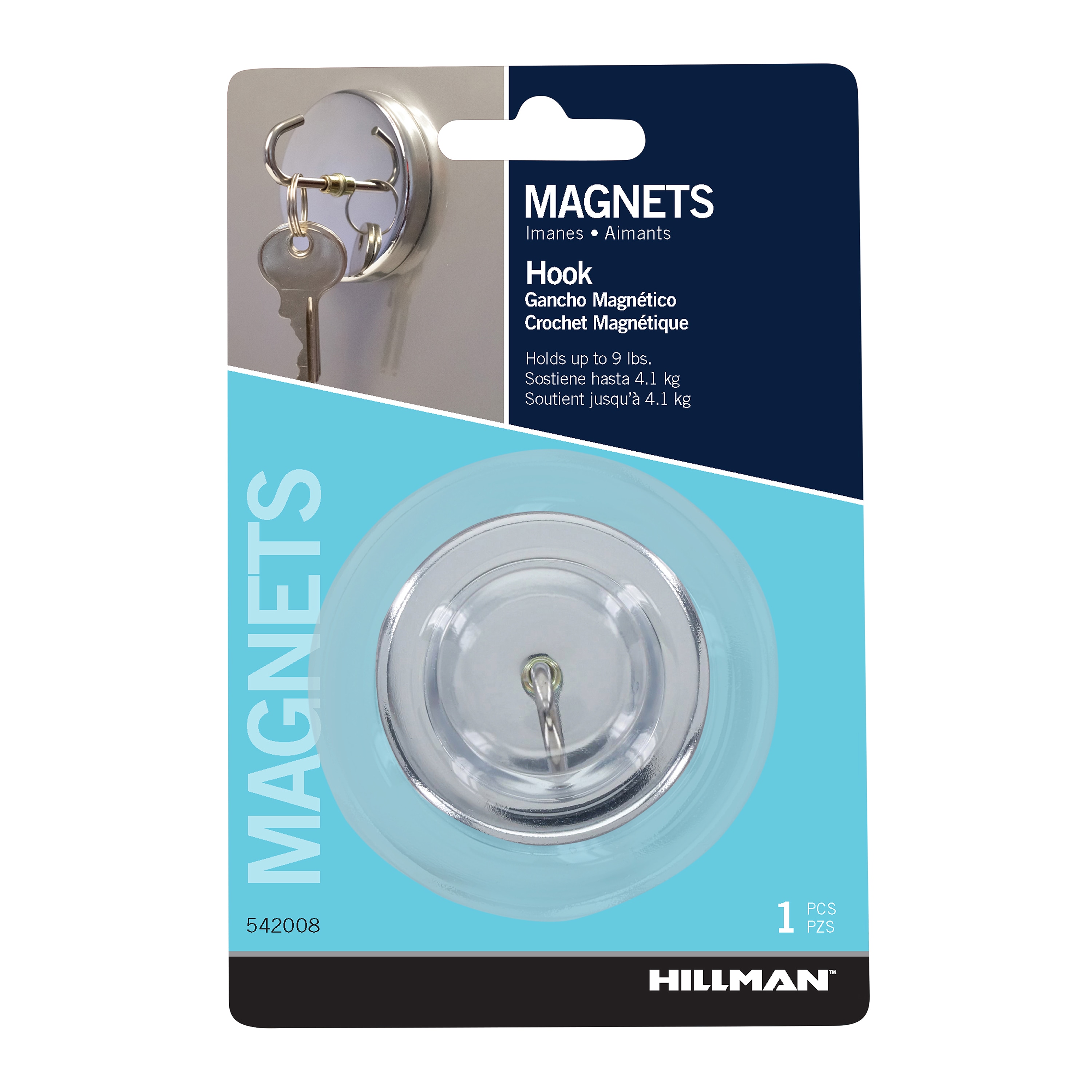 Heavy Duty Magnetic Hook, Set of 2 Mounting Magnets