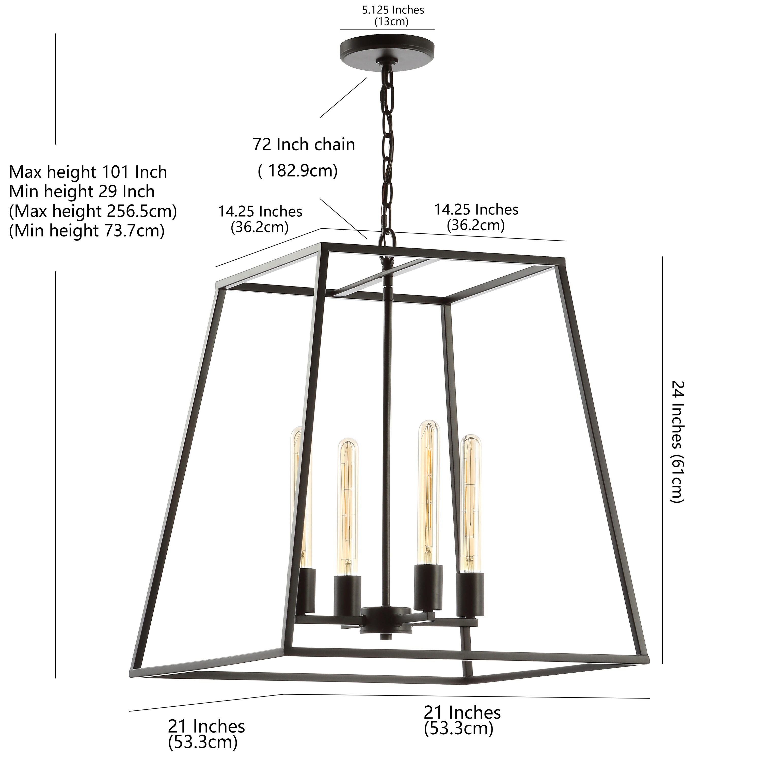 Hutson 21" Rustic French Country Cottage Oil-Rubbed Bronze LED Chandelier