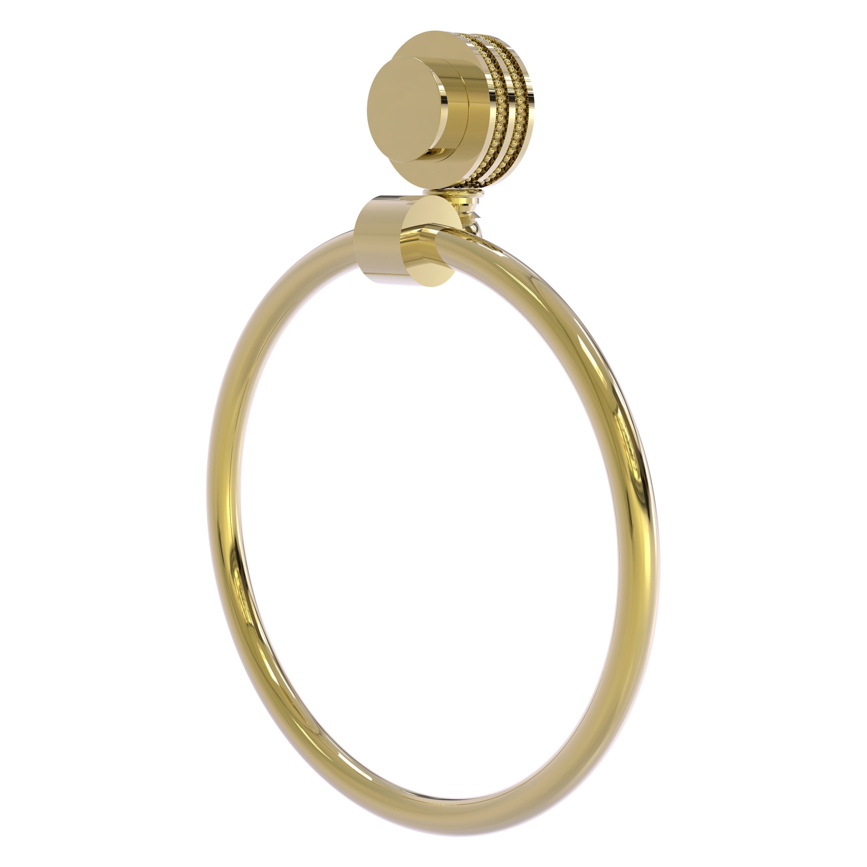 Allied Brass 416D-UNL Venus Unlacquered Brass Wall mount Single Towel Ring