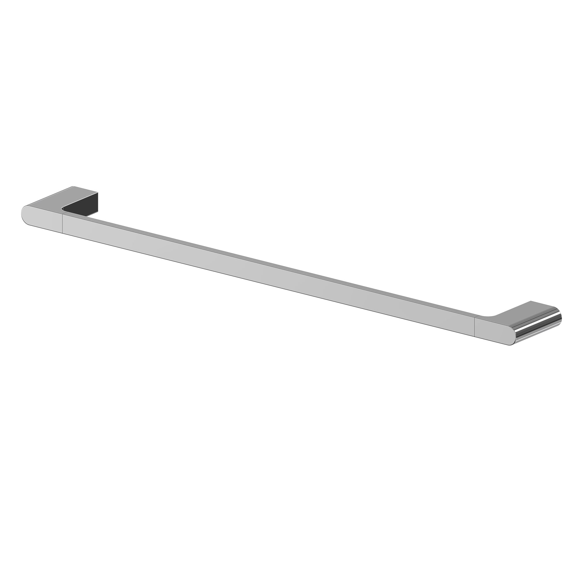GRANDJOY  Chrome Contemporary 1-Piece Bathroom Towel Bar for Bathroom Wall Mounted SUS305 Stainless Steel Towel Holder