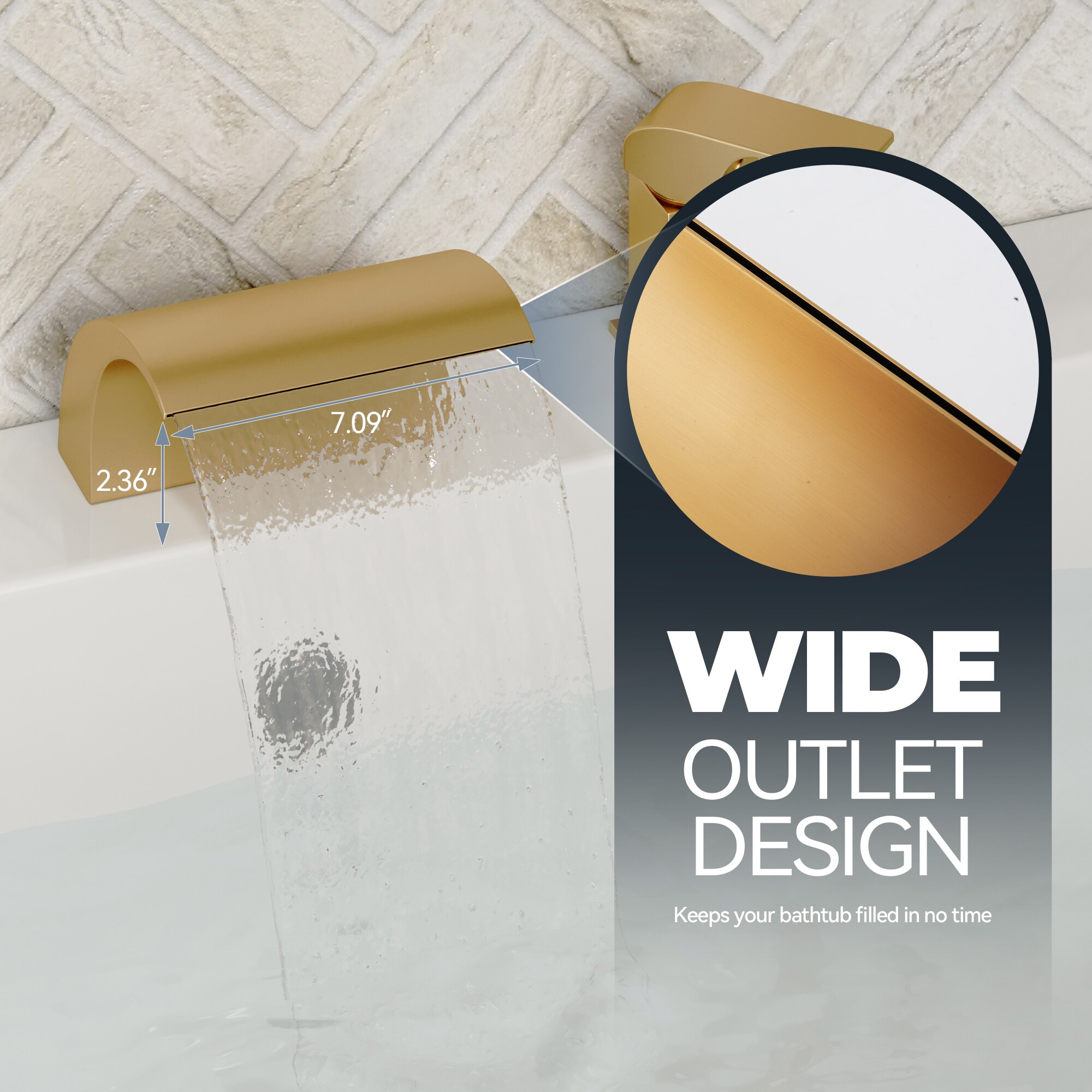 CASAINC OY-98A1002-MB Roman-Tub-Faucets - View #6