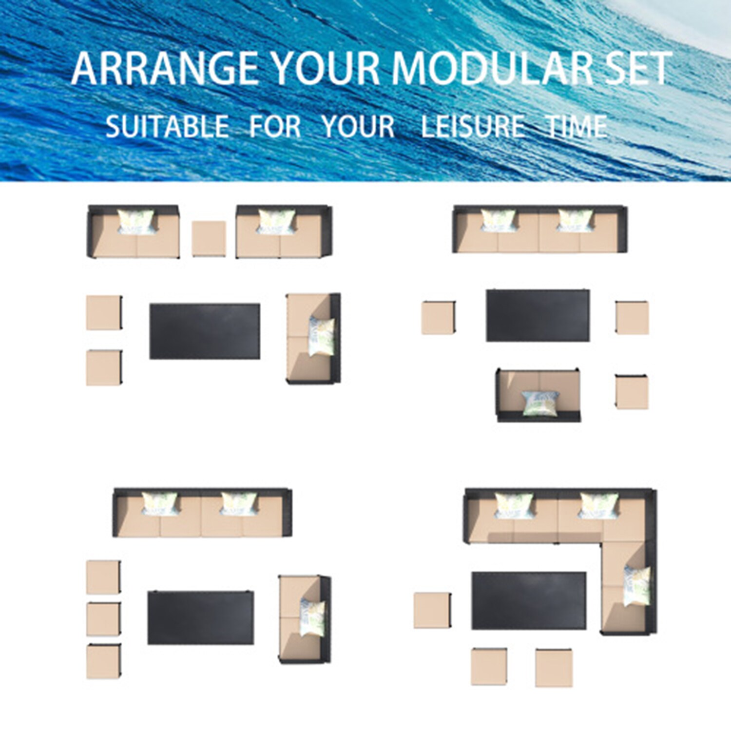 Dimakai DK-US-78AAA Patio-Conversation-Sets - View #6