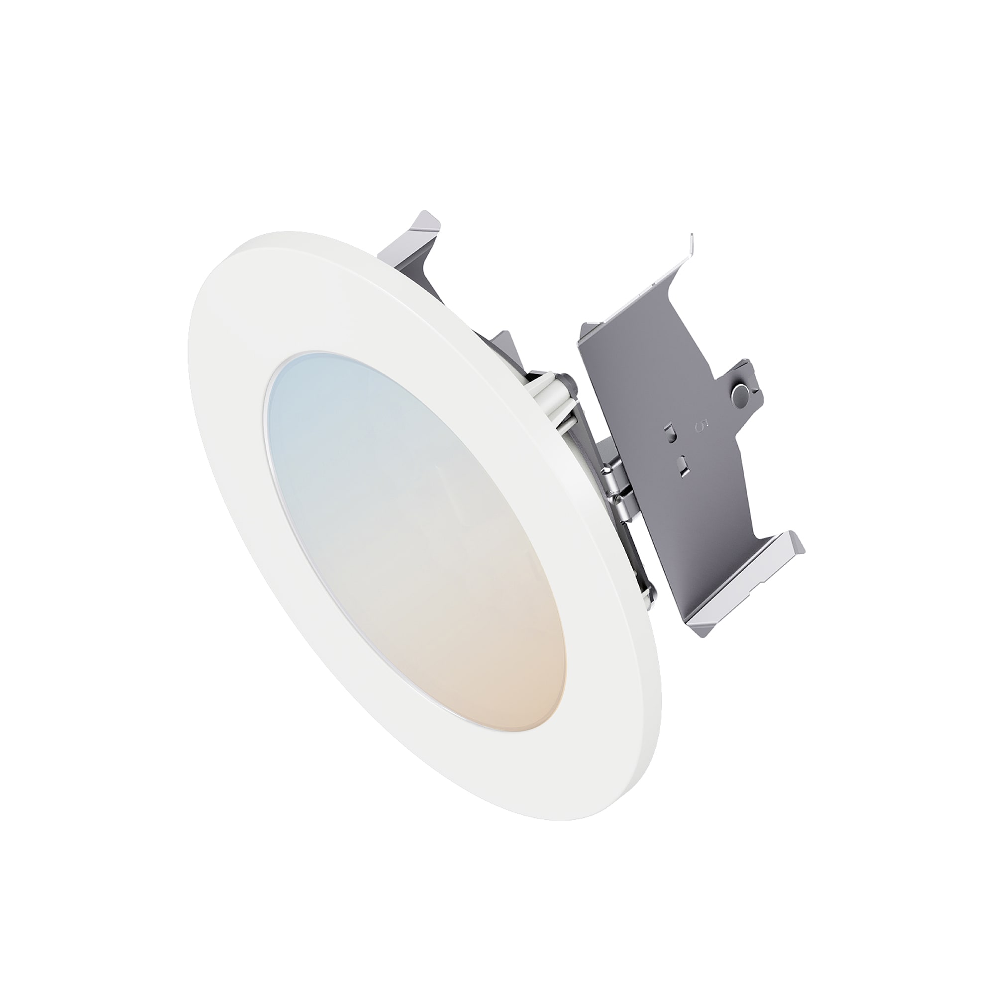 Halo HLB Series White 4-in 705 -Lumens Switchable white Round Dimmable LED Wet rated Recessed Downlight #HLBT407FS5