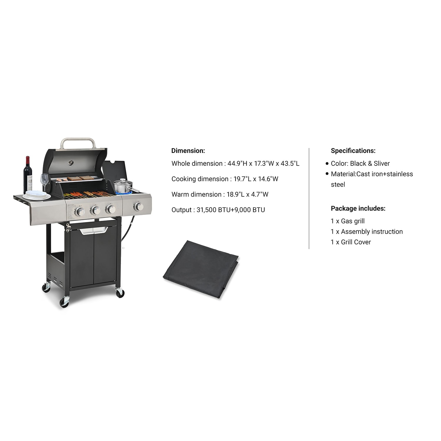 GZMR GZ-W22305 Gas-Grill - View #12