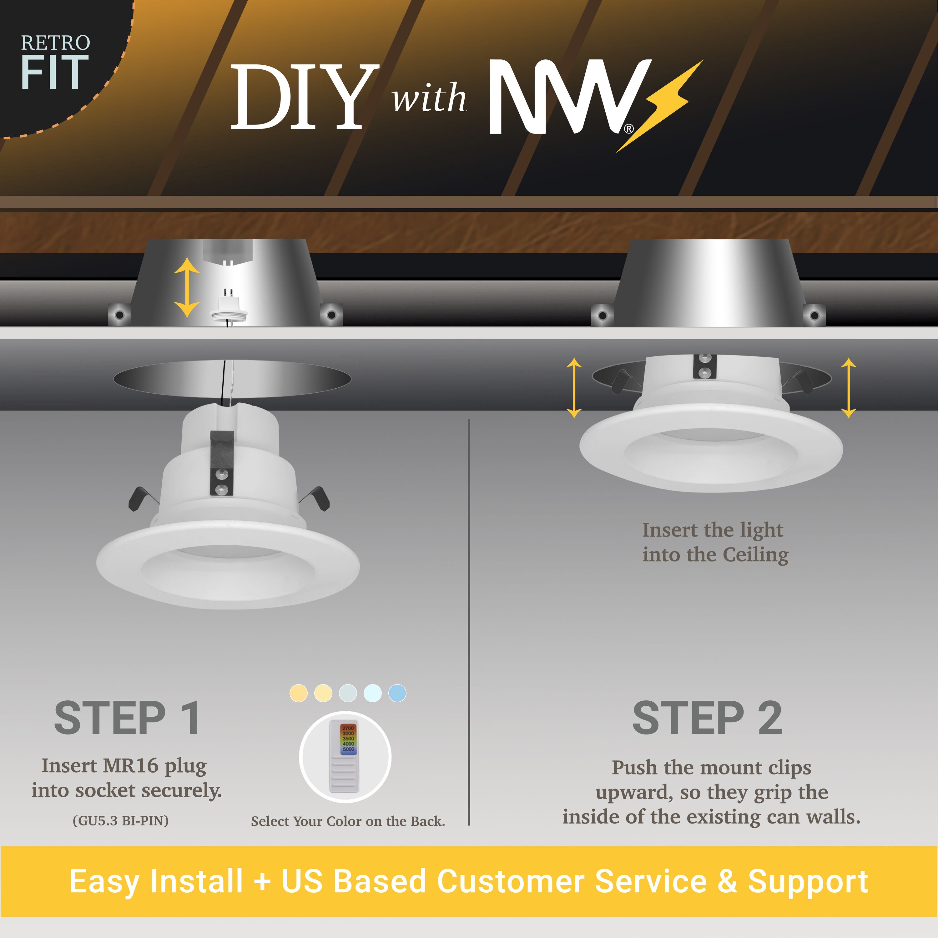 NUWATT NWDL4MR16LV5CTWH12P Led-Retrofit-Downlight - View #8
