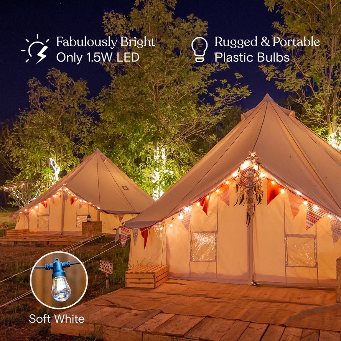 Brightech AMB-USB-SW Patio-String-Lights - View #2