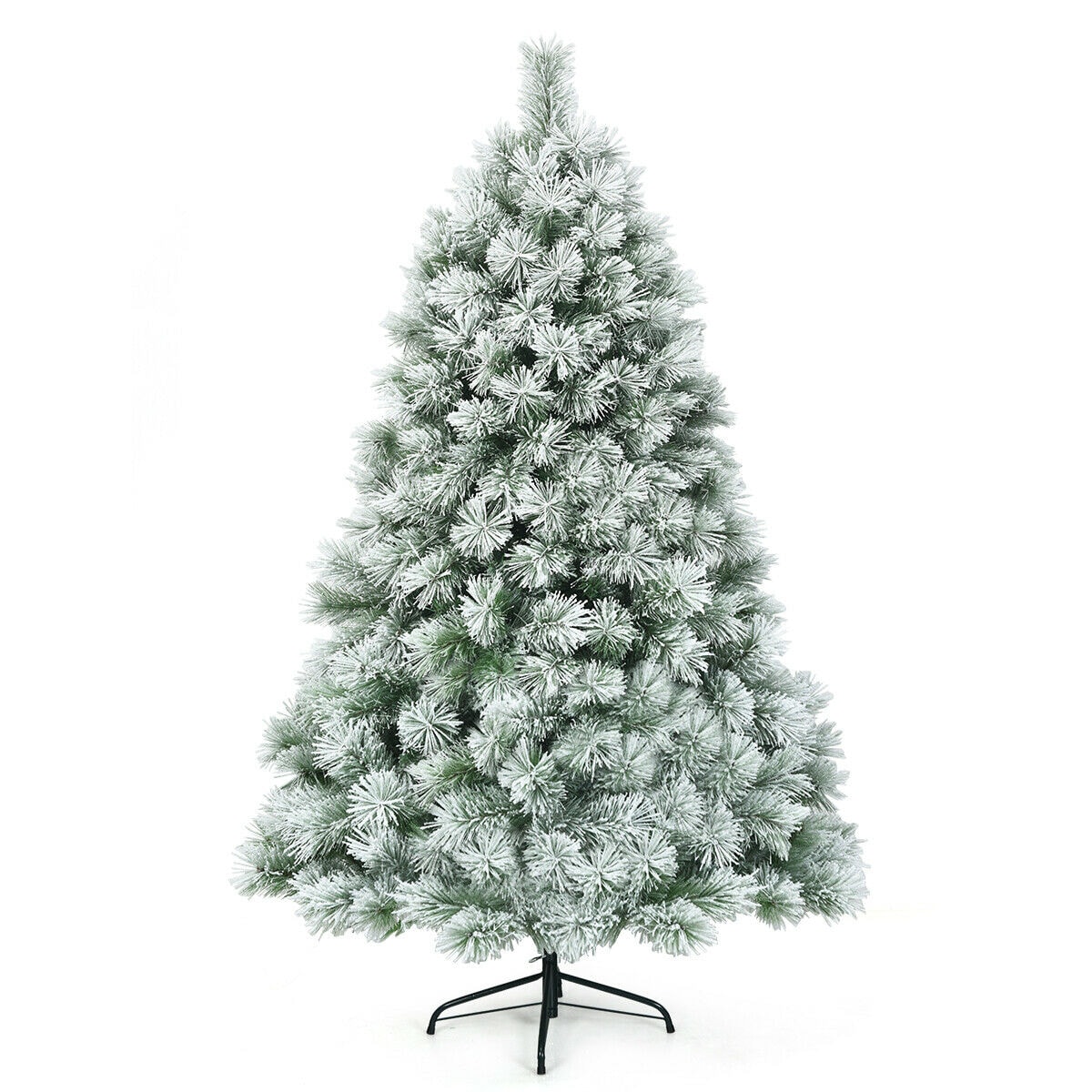 WELLFOR CM-HWY-22817 6-Feet Flocked Artificial Christmas Tree