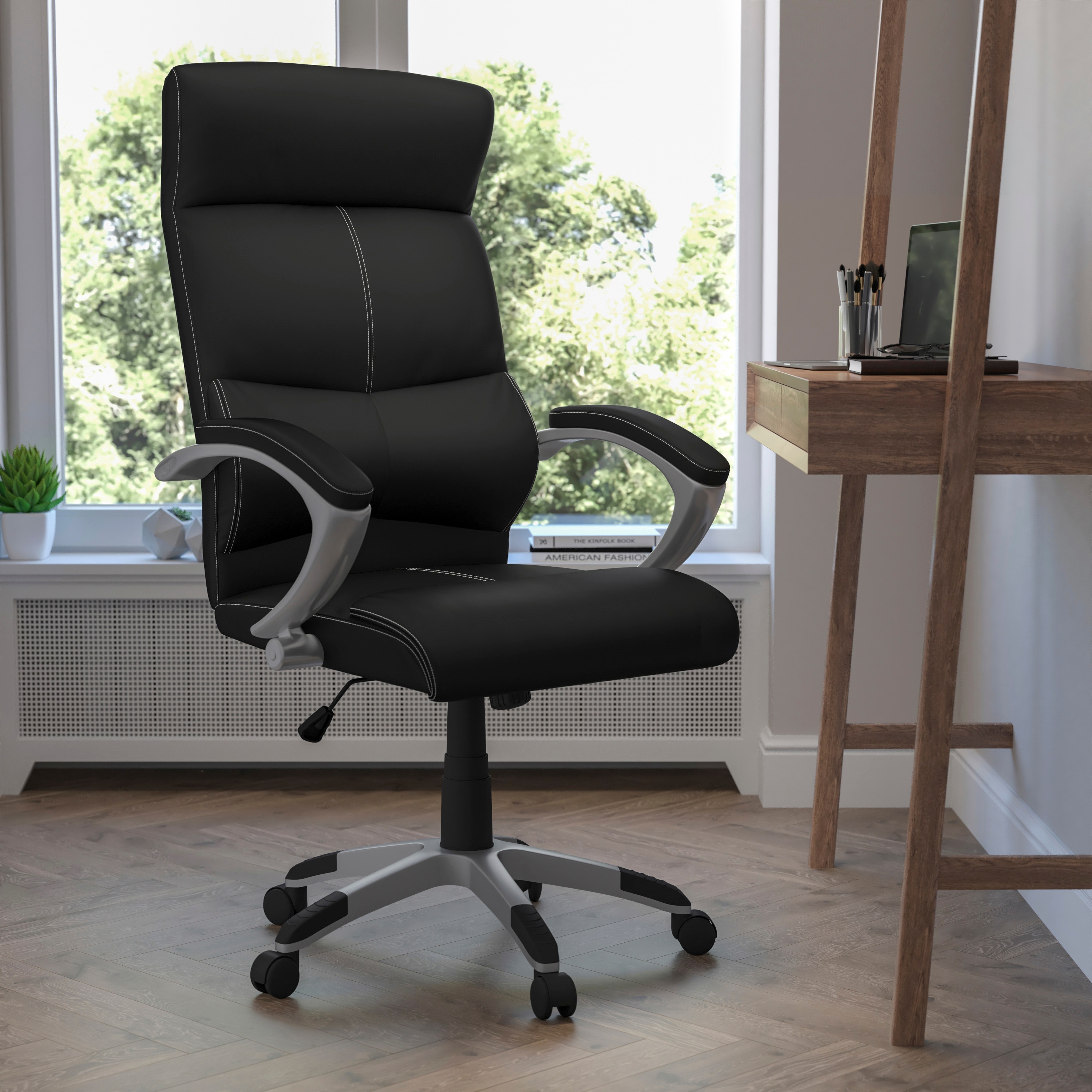 High Back Black LeatherSoft Executive Swivel Office Chair