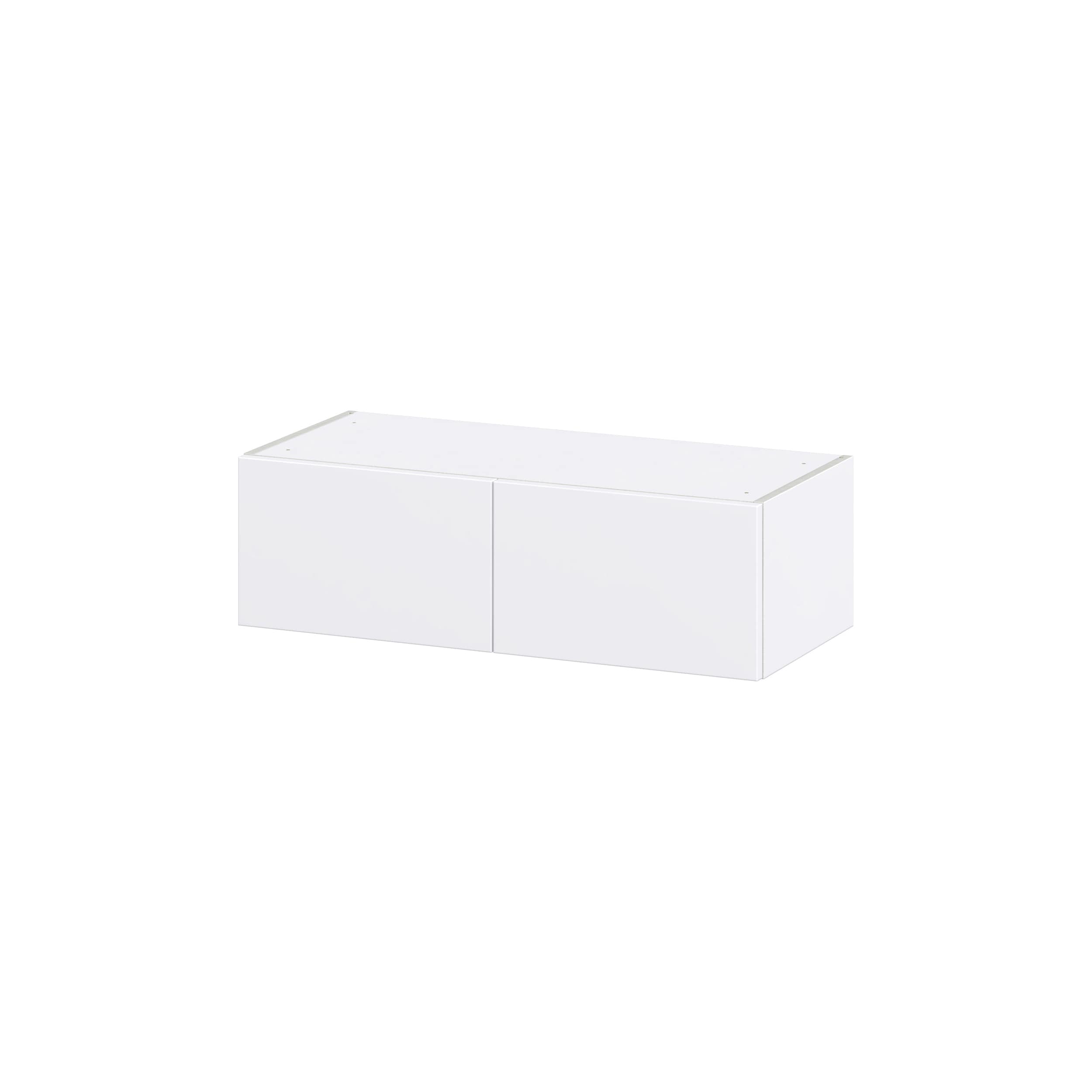 Hugo&Borg DSW3310-LA Lasalle 33-in W x 10-in H x 14-in D Bright White Slab Wall Fully assembled Cabinet (Flat Panel Slab)