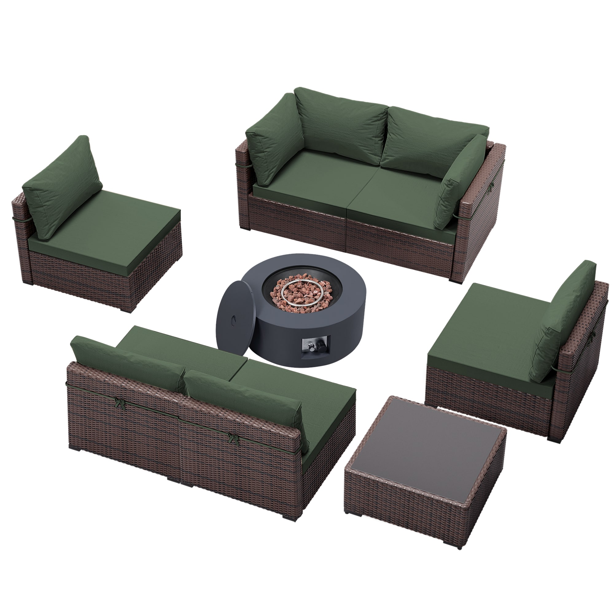 UPHA PL-2CZ-28DK-Z2 Patio-Conversation-Sets - View #2