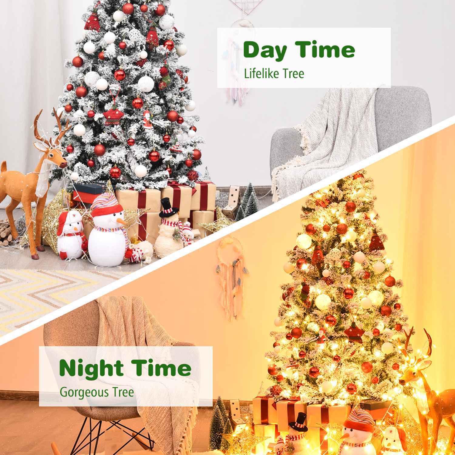 Costway CSHY000214 Artificial-Christmas-Trees - View #7