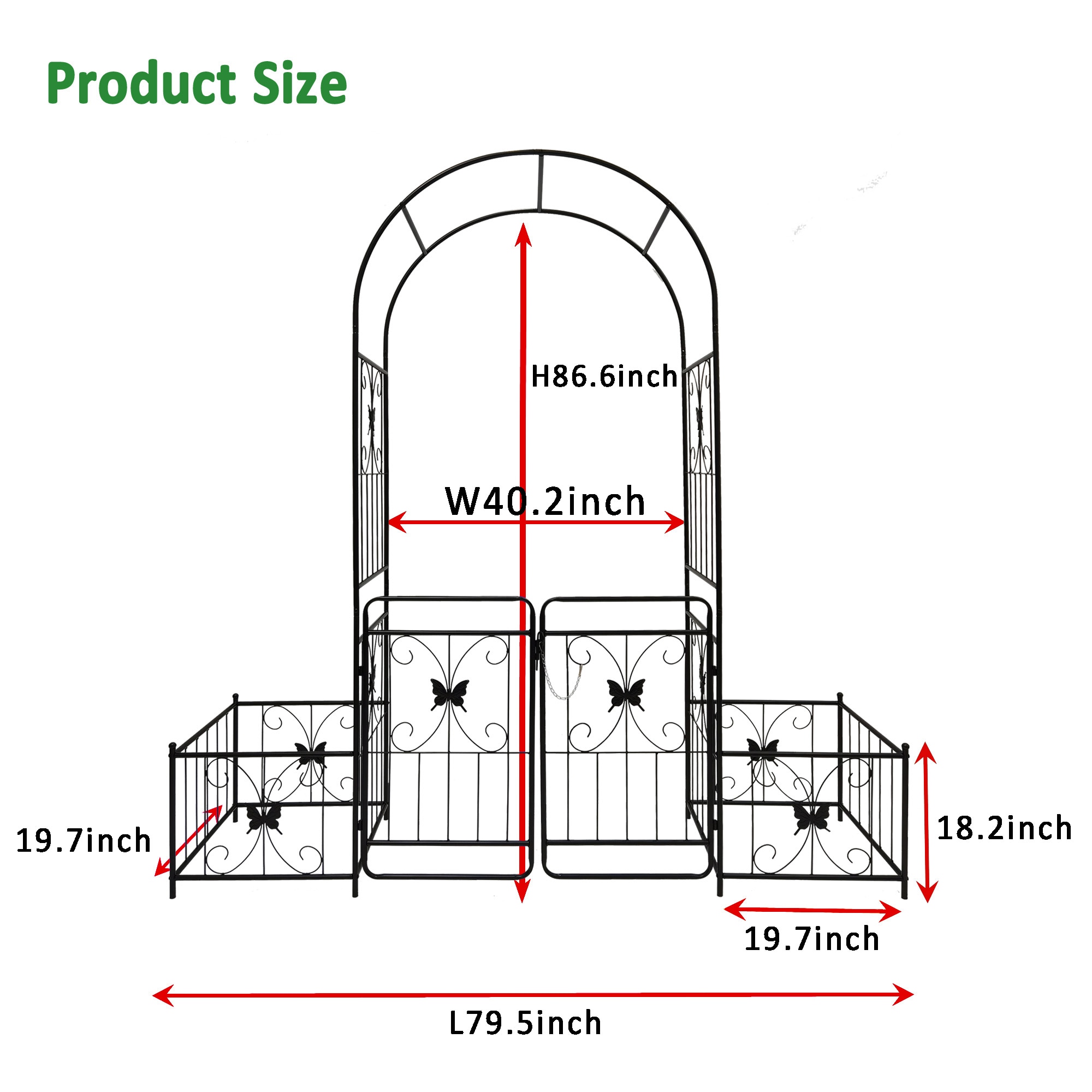 Kahomvis GDLIFE-QPT2-090 Garden-Trellis - View #3