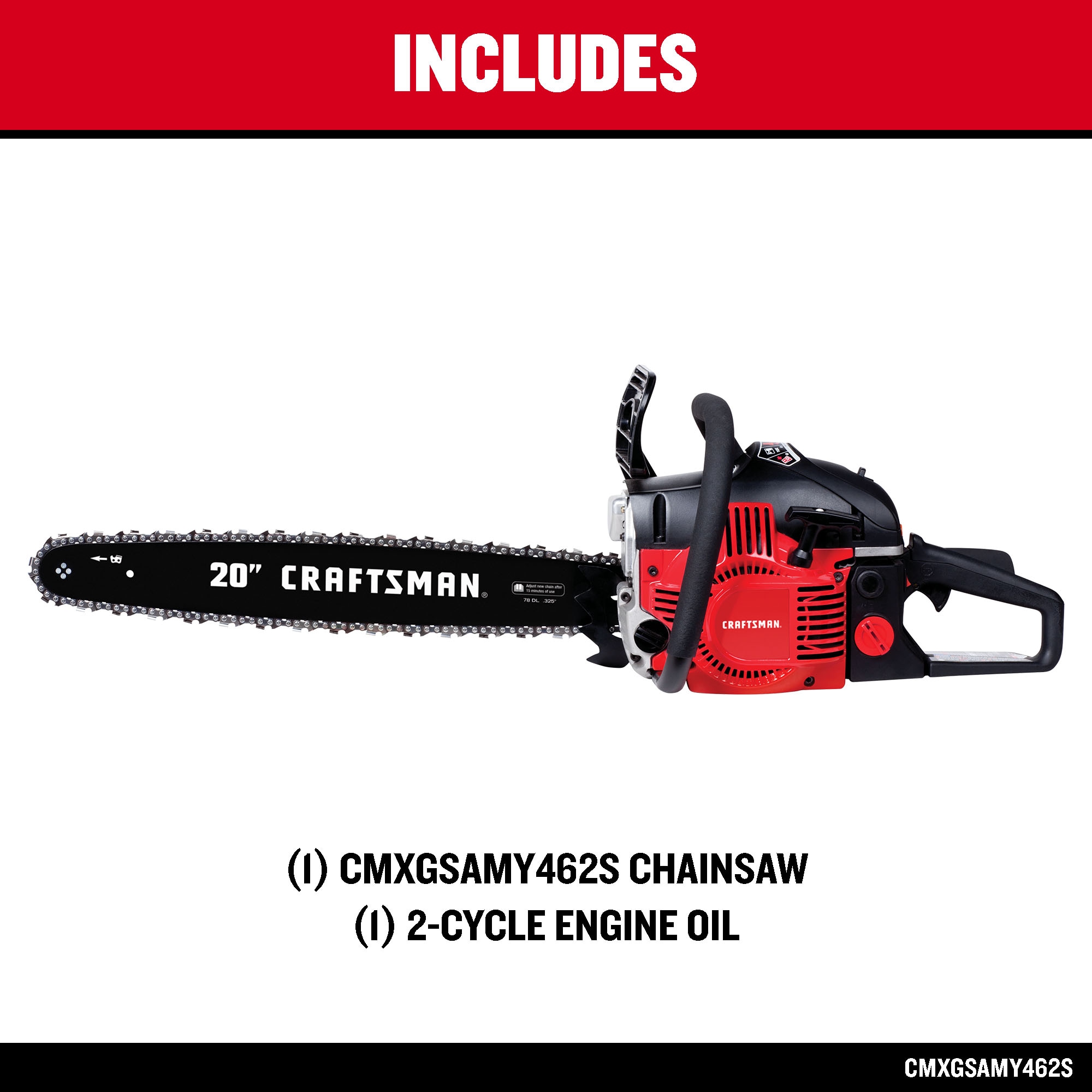 CRAFTSMAN S205 46-cc 2-cycle 20-in Gas Chainsaw CMXGSAMY462S Sansujyuku sansujyuku.com