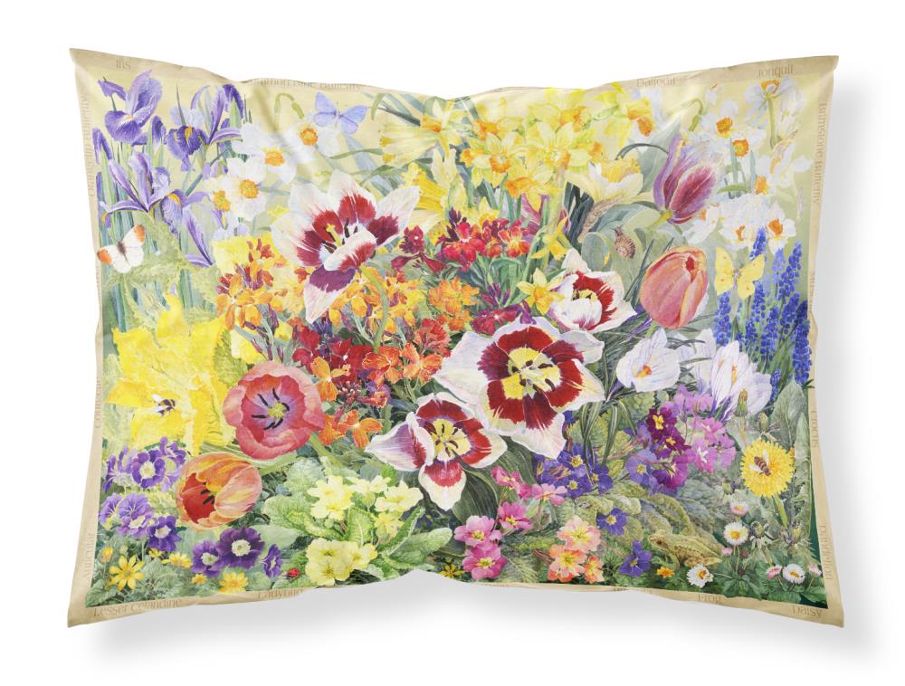 Caroline's Treasures SASE0954PILLOWCASE Graphic Print Multicolor Rectangular Floral Throw Pillow