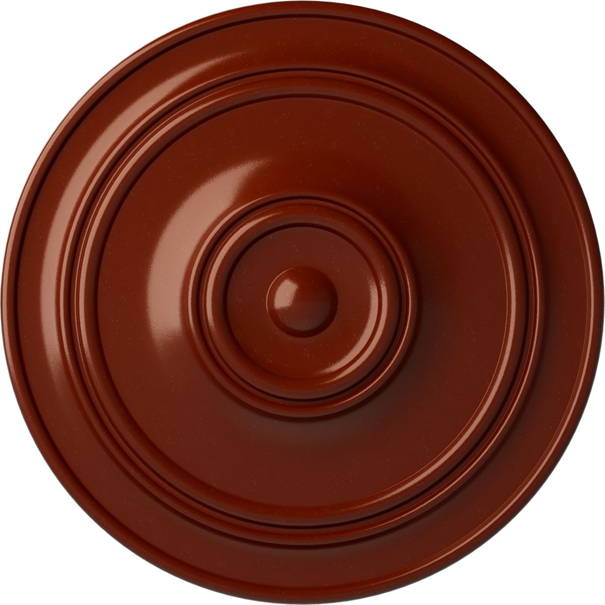 Ekena Millwork CM40CLFIF Small Classic 40.25-in W x 40.25-in L Painted Firebrick Polyurethane Whole Ceiling Medallion