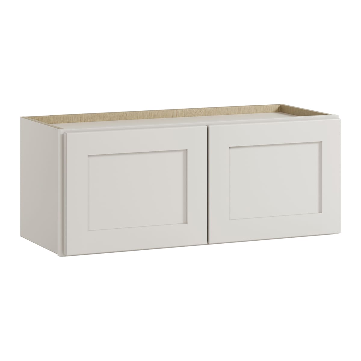 Whalen CLICK-IT LWSCLICK-51G Windsor Lane 30-in W x 12-in H x 12-in D Light Gray Birch Wall Ready to assemble Plywood Cabinet (Raised Panel Shaker)