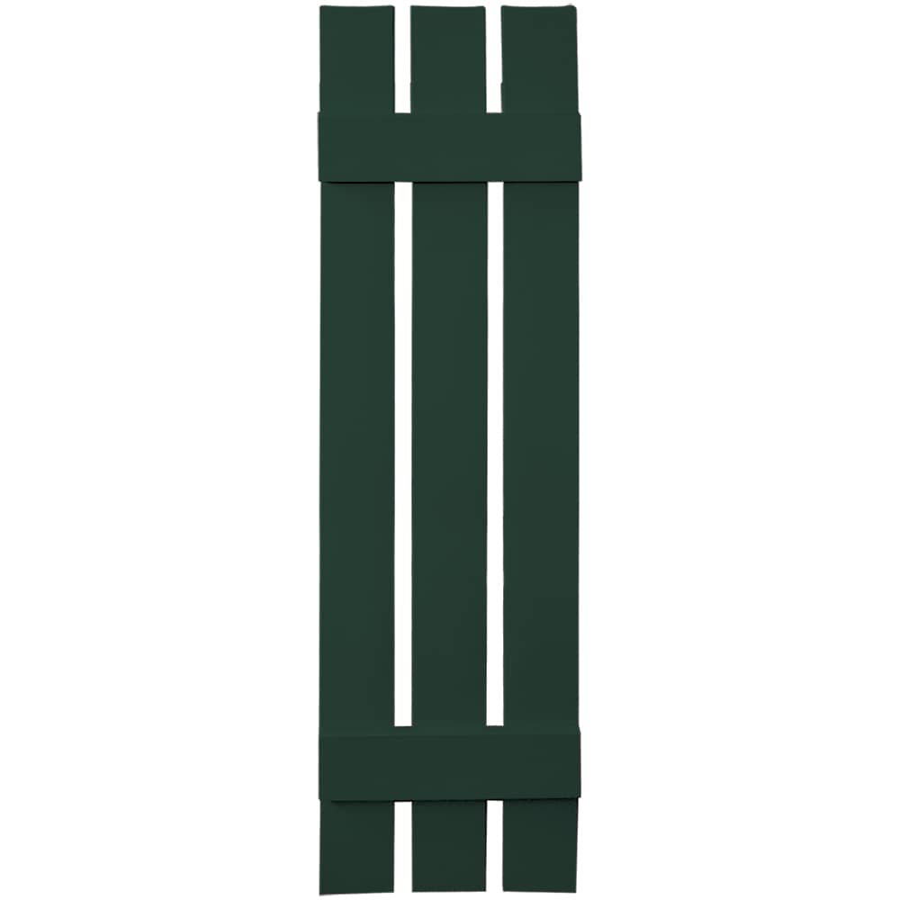 Vantage V5371247122 11.875-in W x 47-in H Midnight Green Spaced Exterior Shutters