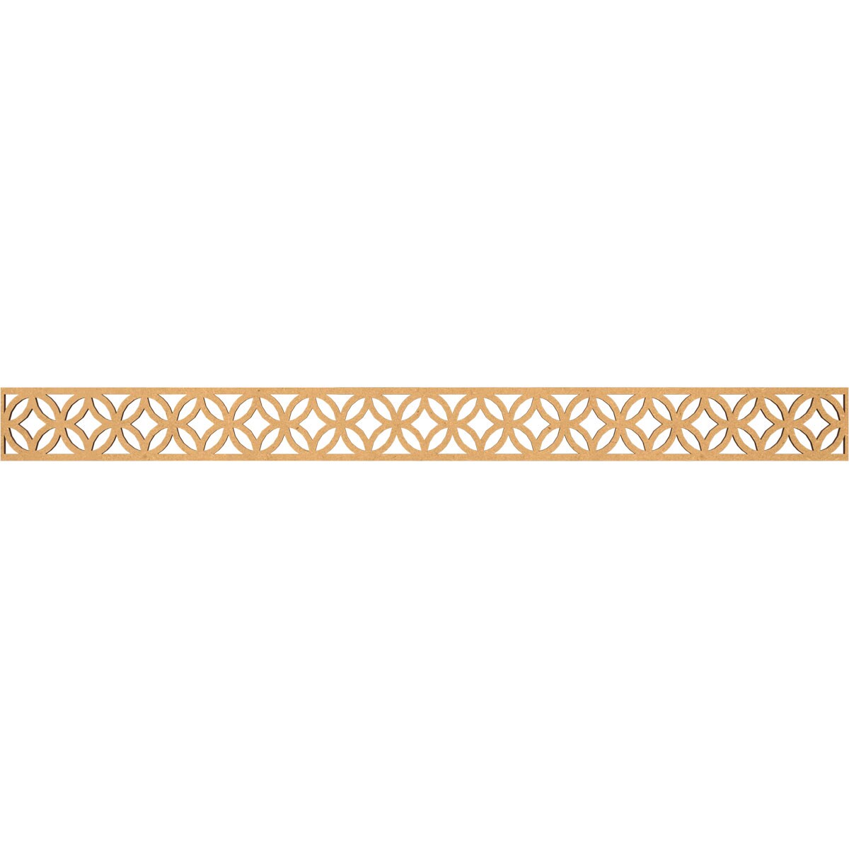 Ekena Millwork MLDA04X46CROMF Crosby Fretwork Flat Trim 4-in x 3.87-ft Brown Unfinished 2157662 Pierced Wall Panel Moulding
