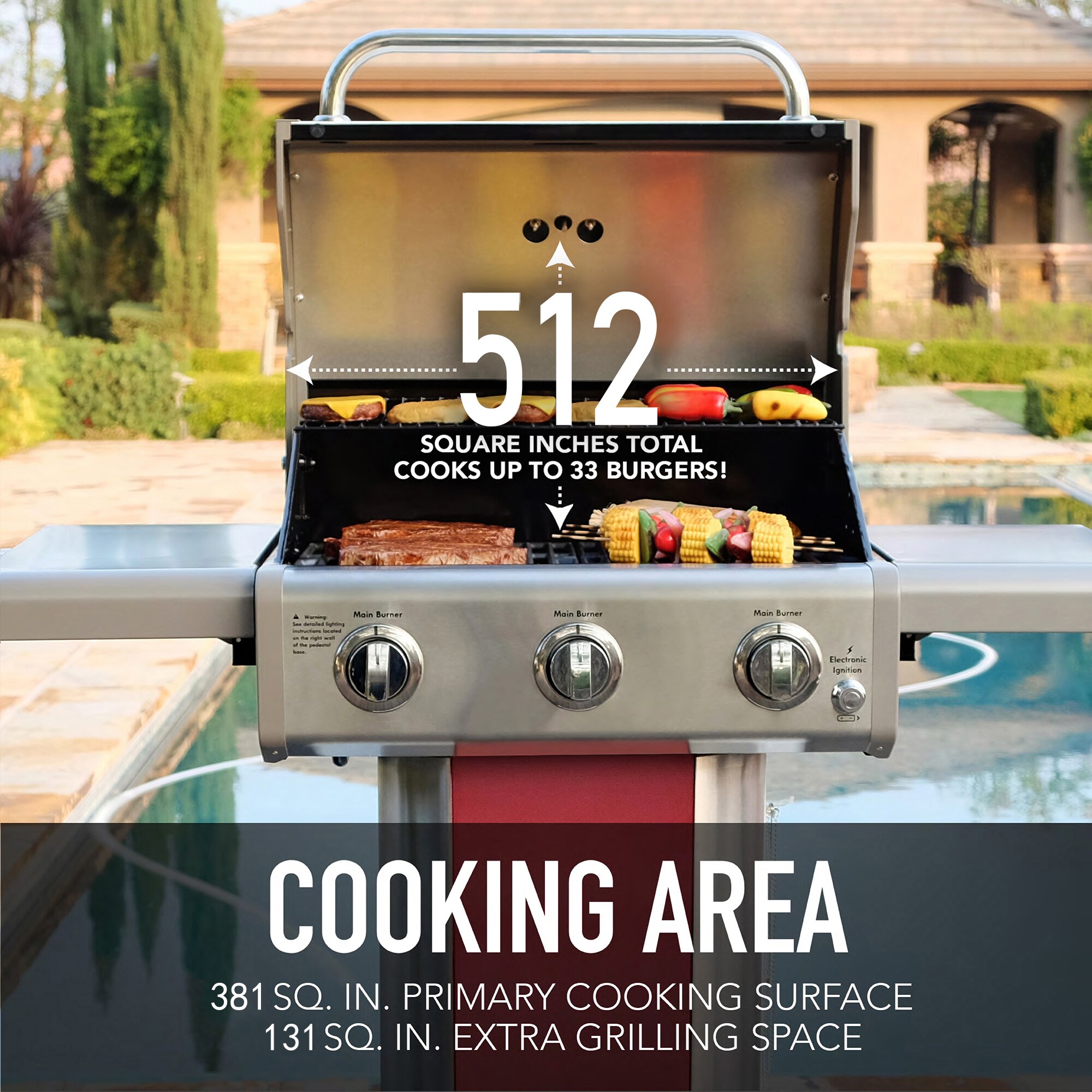 Kenmore PG-4030400LD-RD Gas-Grill - View #6