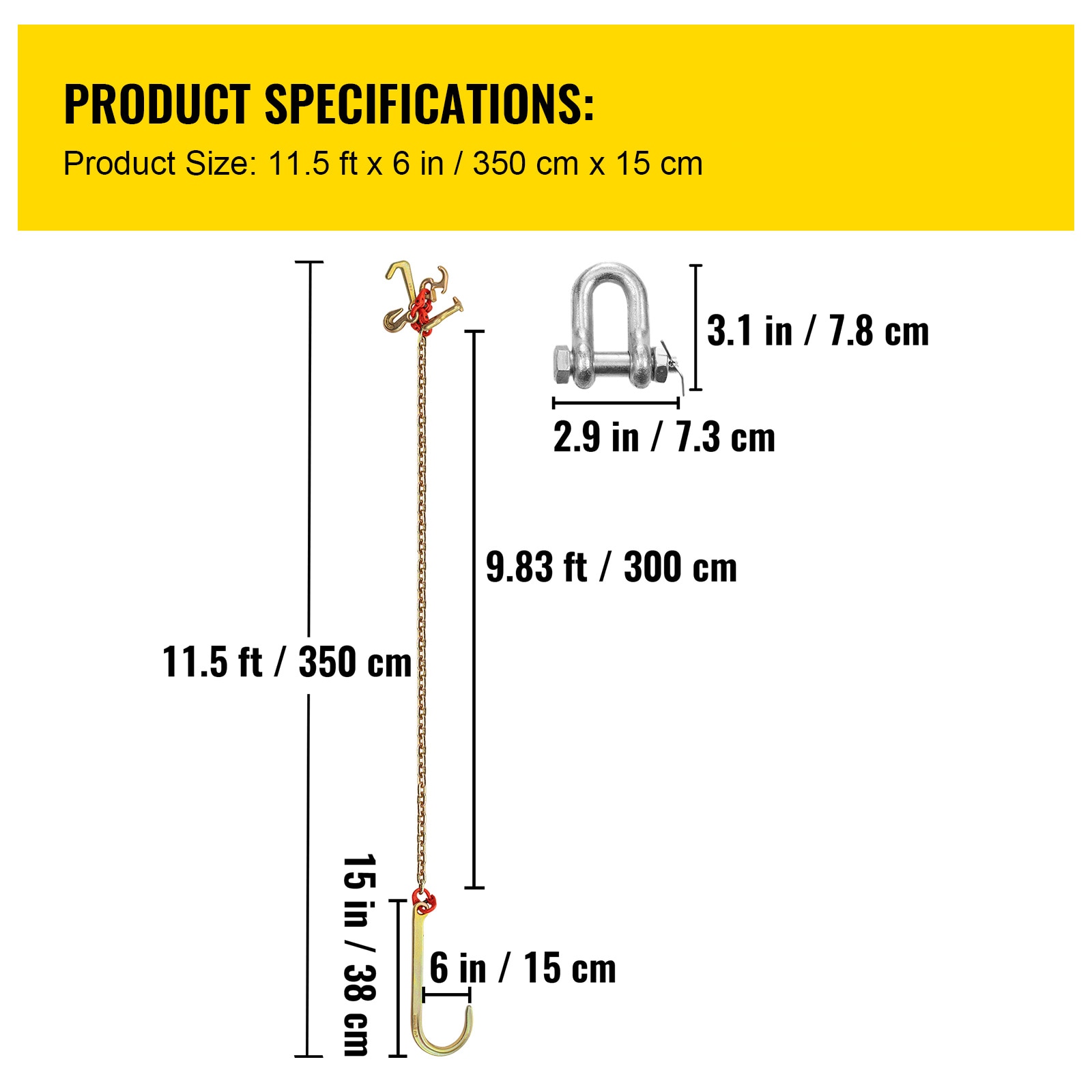 VEVOR SZGLRTJ51610FT001V0 Chain-Accessories - View #10