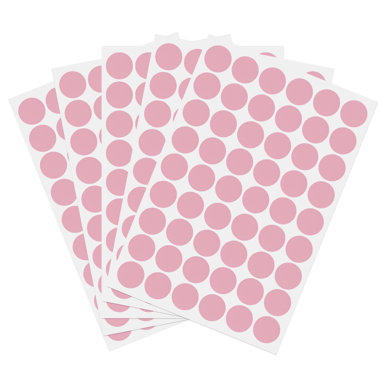 PATIKIL 270pcs Screw Hole Stickers 5 Sheet Self-Adhesive Waterproof PVC Wood Grain Sticker for Screw Holes Wall Cabinets Desk Repairing Pink 21mm/0.83 Inch
