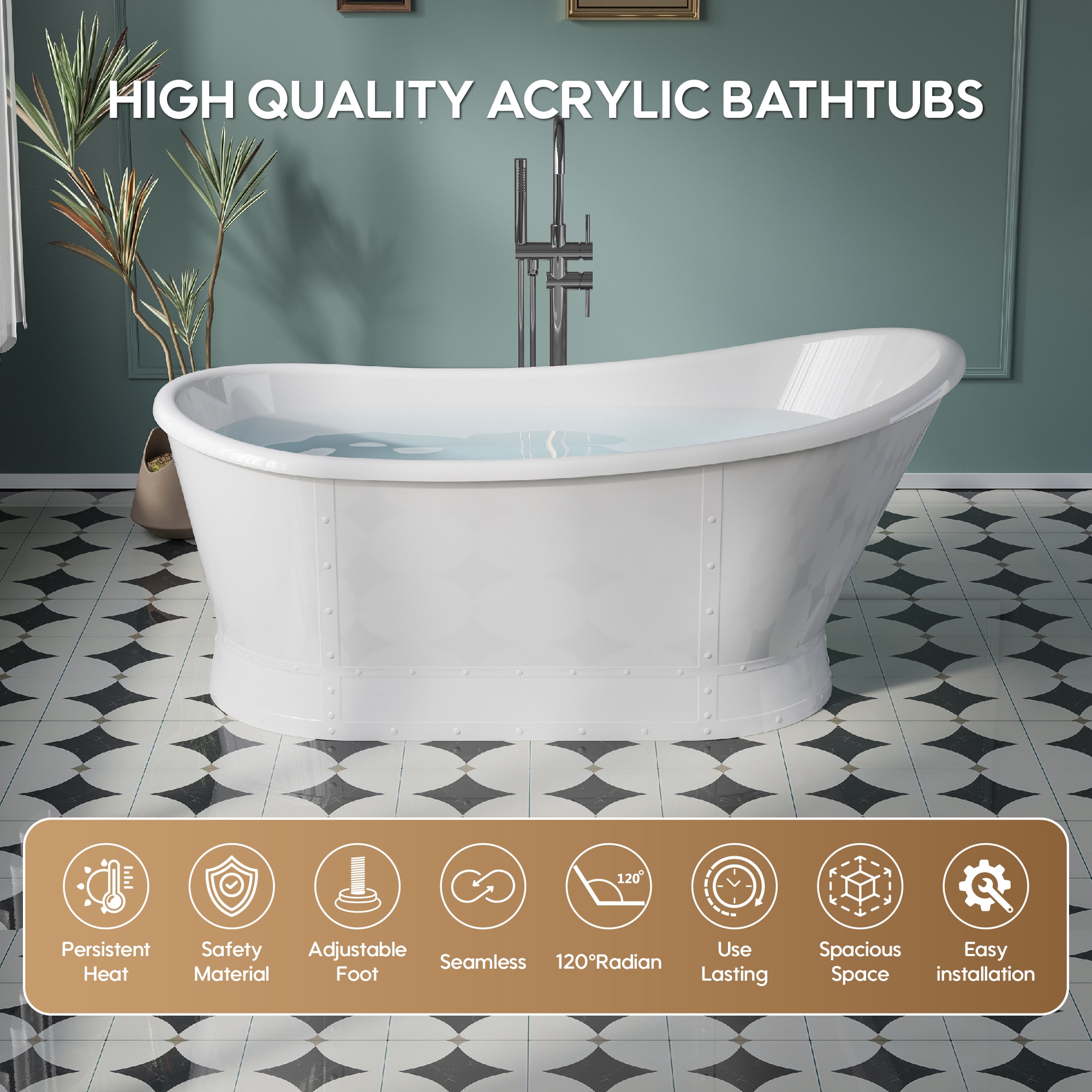 WELLFOR CB-P154136 bathtubs - View #4