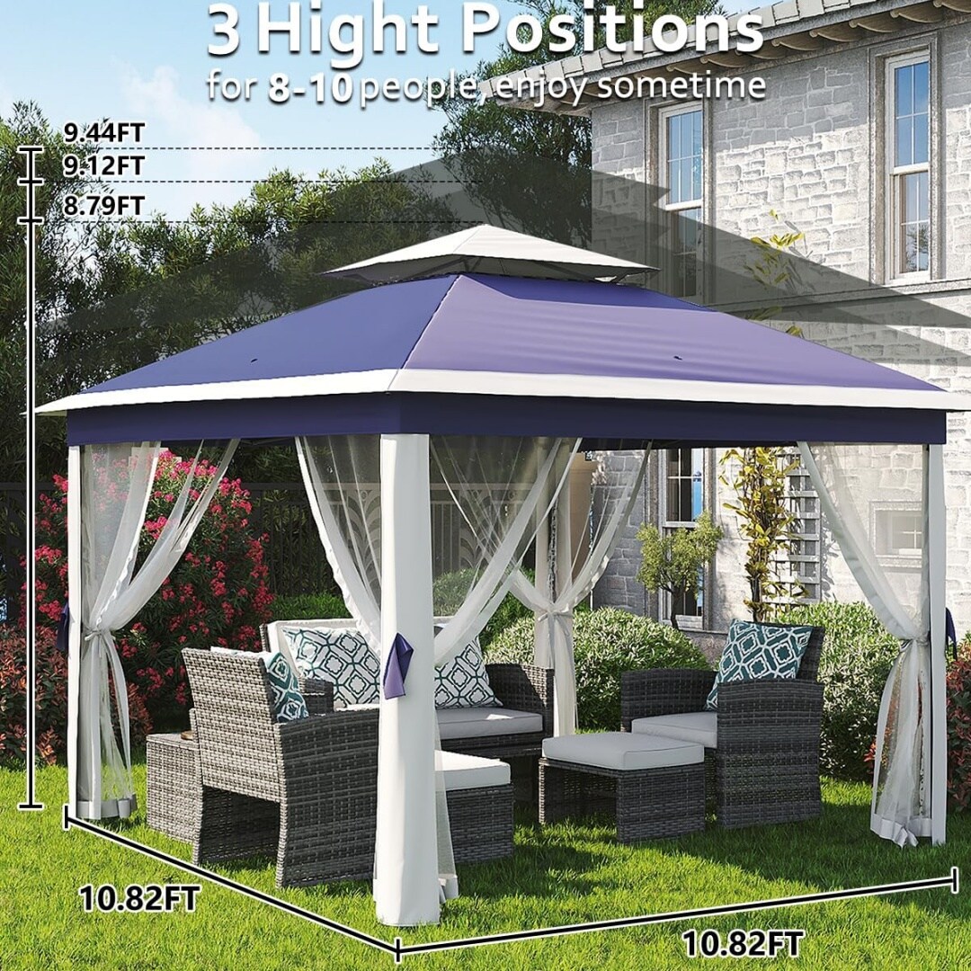 Garvee KL-PHO-33C8YAHQ Wood-Resin-Gazebos - View #4