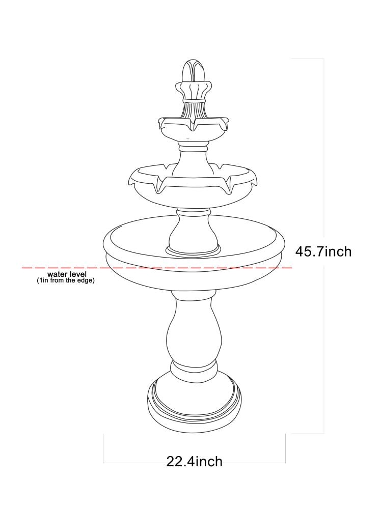 Garden Treasures MZ14027GA fountains - View #5