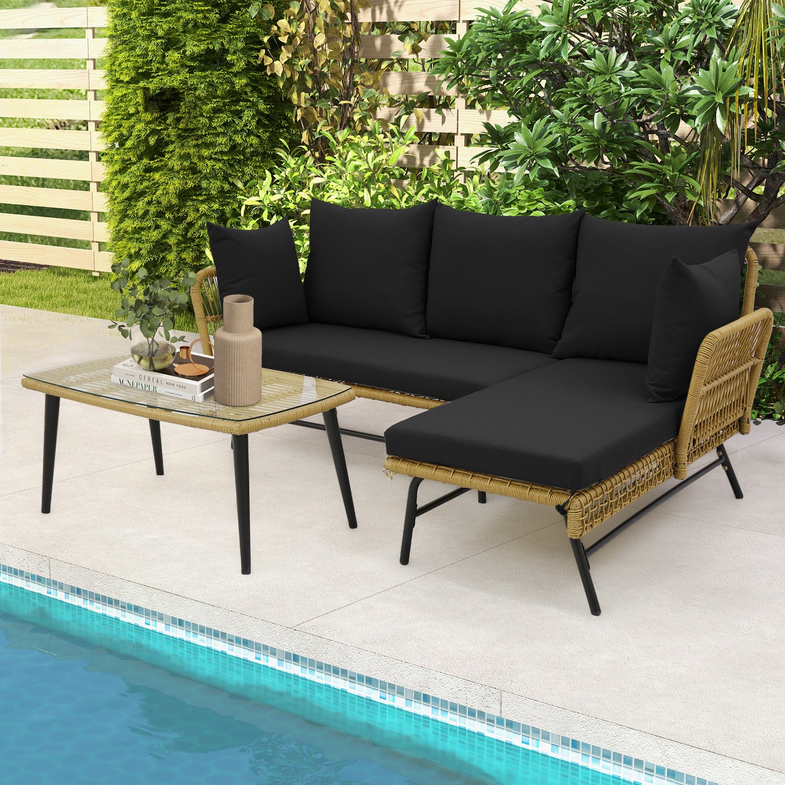 Poinic CWJ71133BK-X Patio-Sofas-Daybeds - View #6