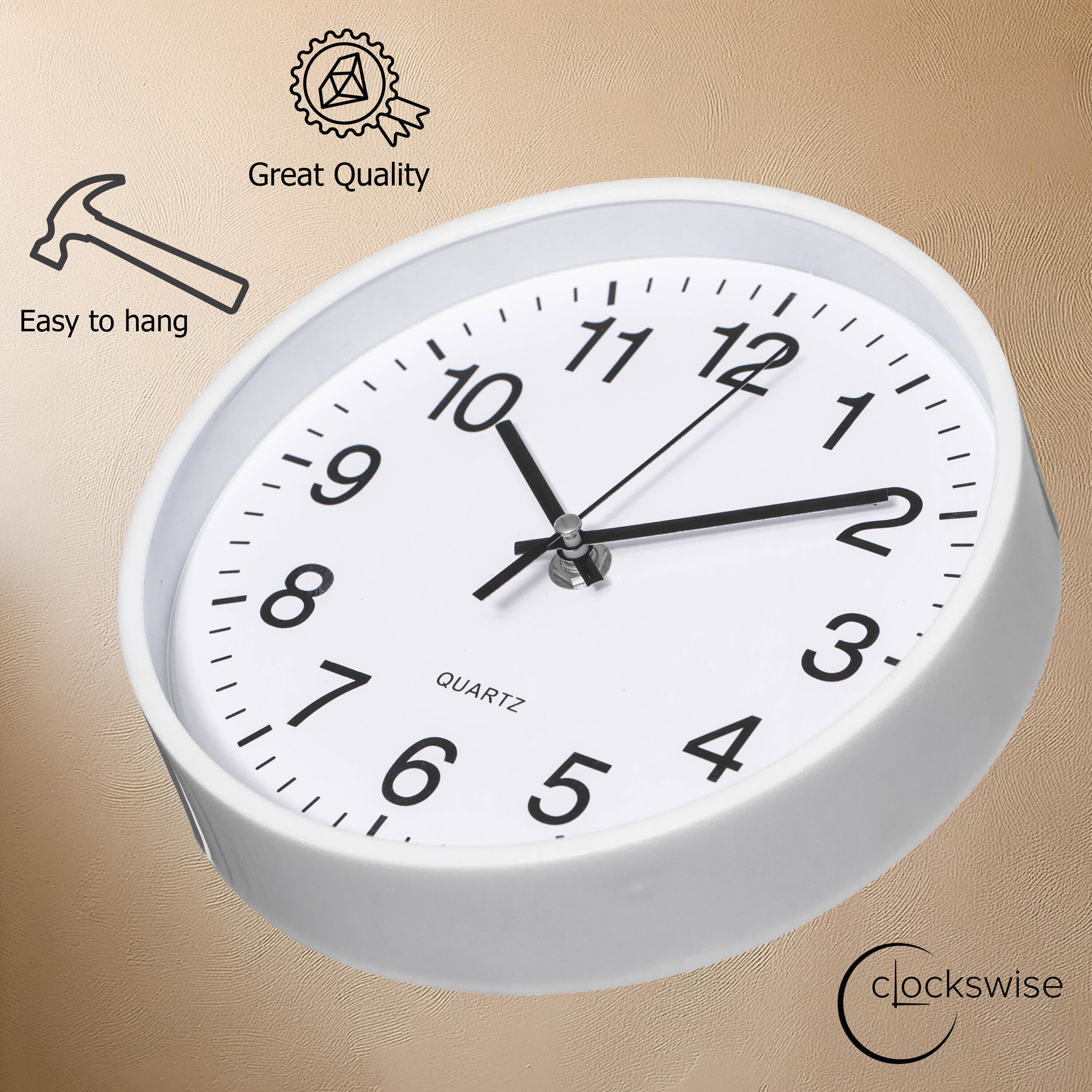 Clockswise QI004744.WT.12 Indoor-Outdoor-Clocks - View #6